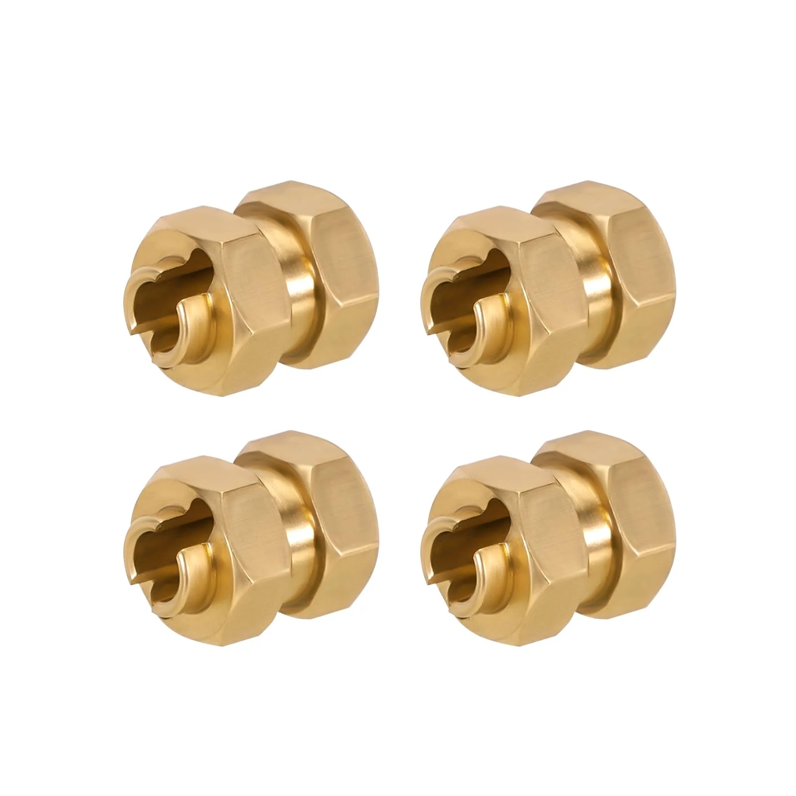 INJORA RC Hex Adapter 4pcs Messing Mitnehmer für 1:24 RC Crawler Axial SCX24 90081 - Image 4