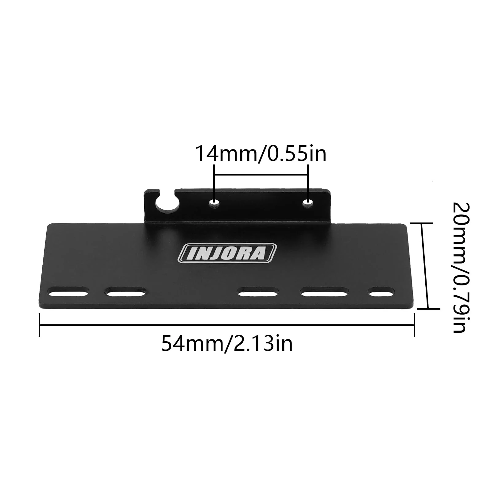 INJORA Seitenplatte ESC Empfängerhalter Aluminium 2PCS für Axial SCX24 1/24 RC Crawler - Image 6