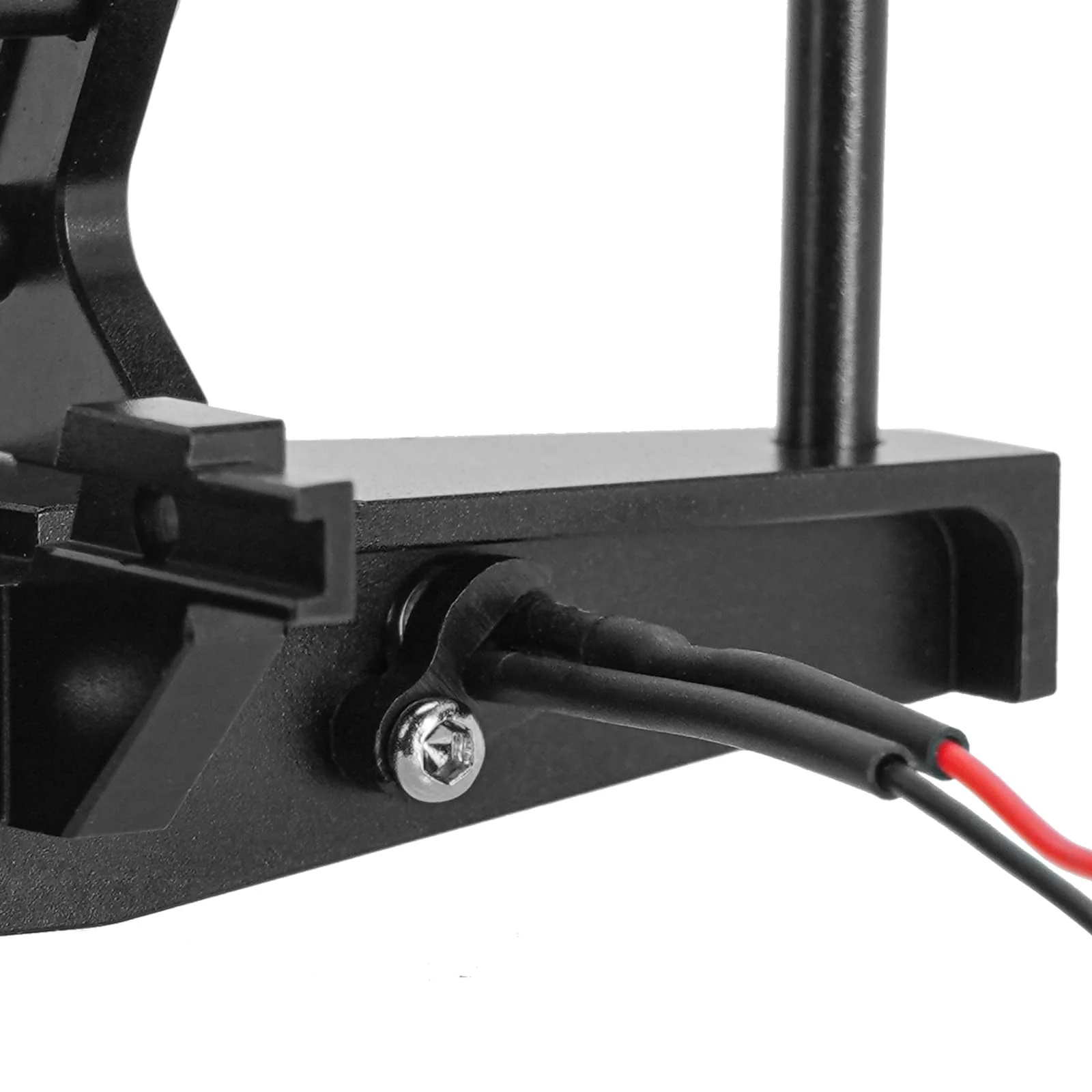 INJORA Vorder und Hinter Stoßstange - CNC Aluminium Stoßstange mit Licht für 1/18 RC Crawler TRX4M Defender Upgrade - Image 4