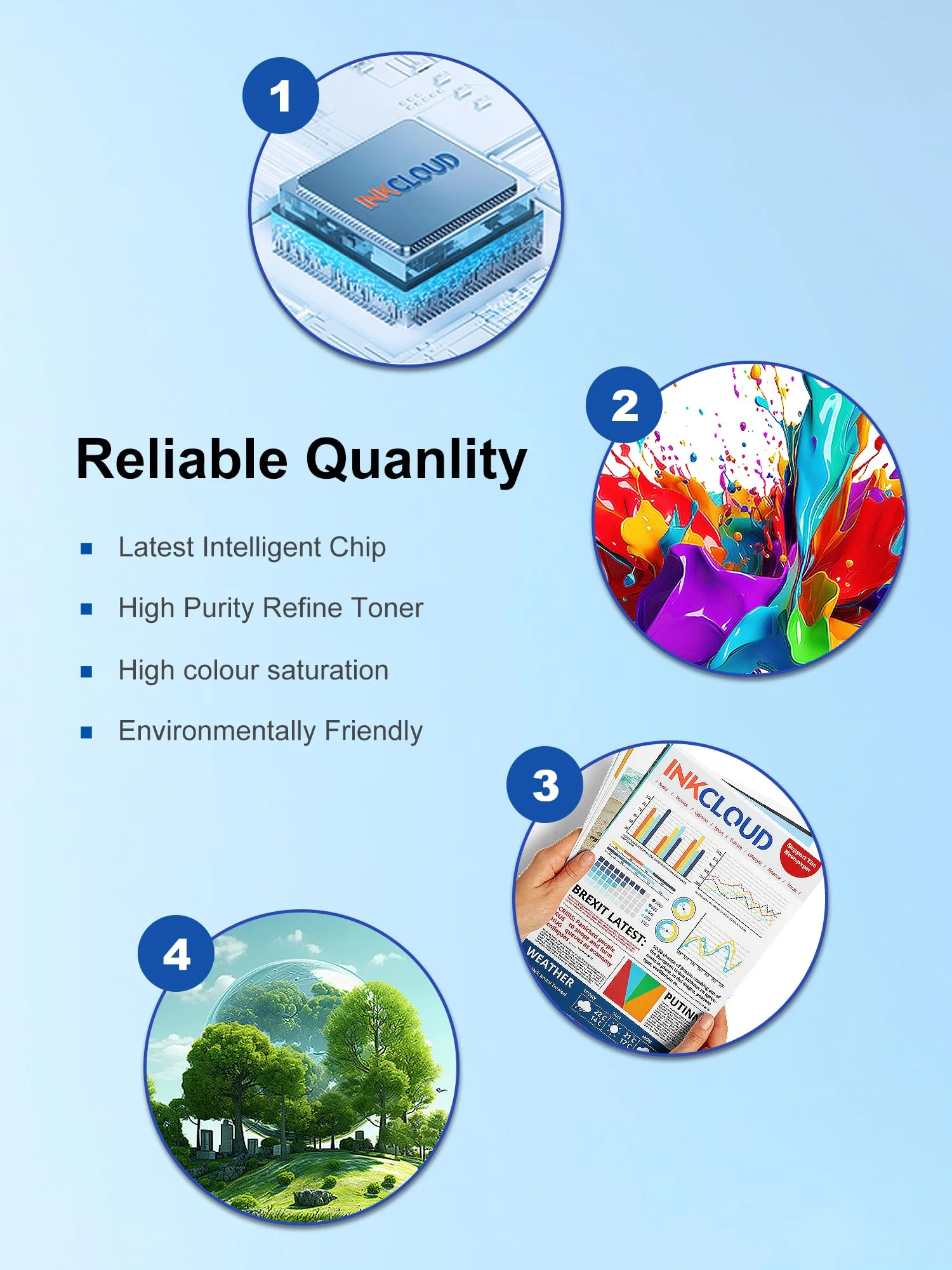 INKCLOUD 305XL Druckerpatronen Kompatibel für HP 305 Druckerpatronen für DeskJet 2700 2710 2720 DeskJet Plus 4110 4120 Envy 6010 6020 Envy Pro 6400 6420 (1 Schwarz und 1 Farbe) - Image 10