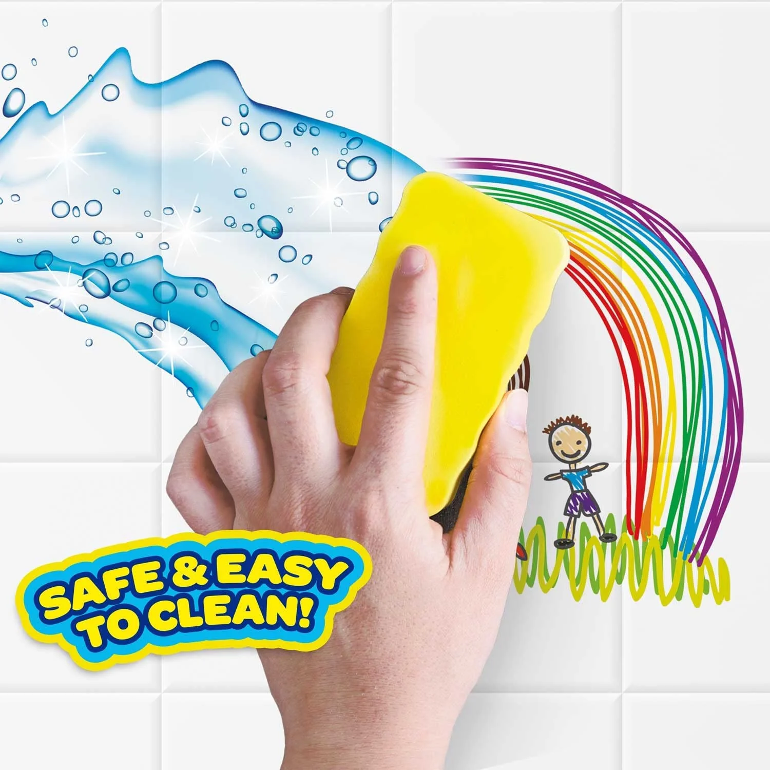 INKEE Bath Crayons | Badewannenstifte für Kinder 6 Stück - Badestifte für Kinder Badewanne, für Keramikoberflächen, leicht zu reinigen, 6 Farben - Image 7