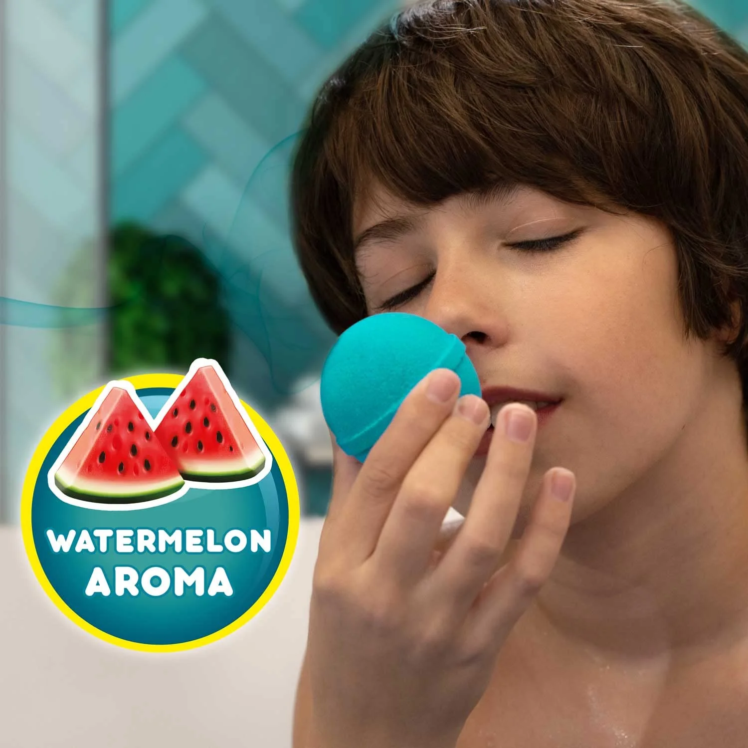 INKEE FUN BEACH | Badekugel Kinder mit Überraschung, Badebombe Kinder mit Hippo Stempel, Mit Mangobutter & Wassermelone-Duft - Image 8
