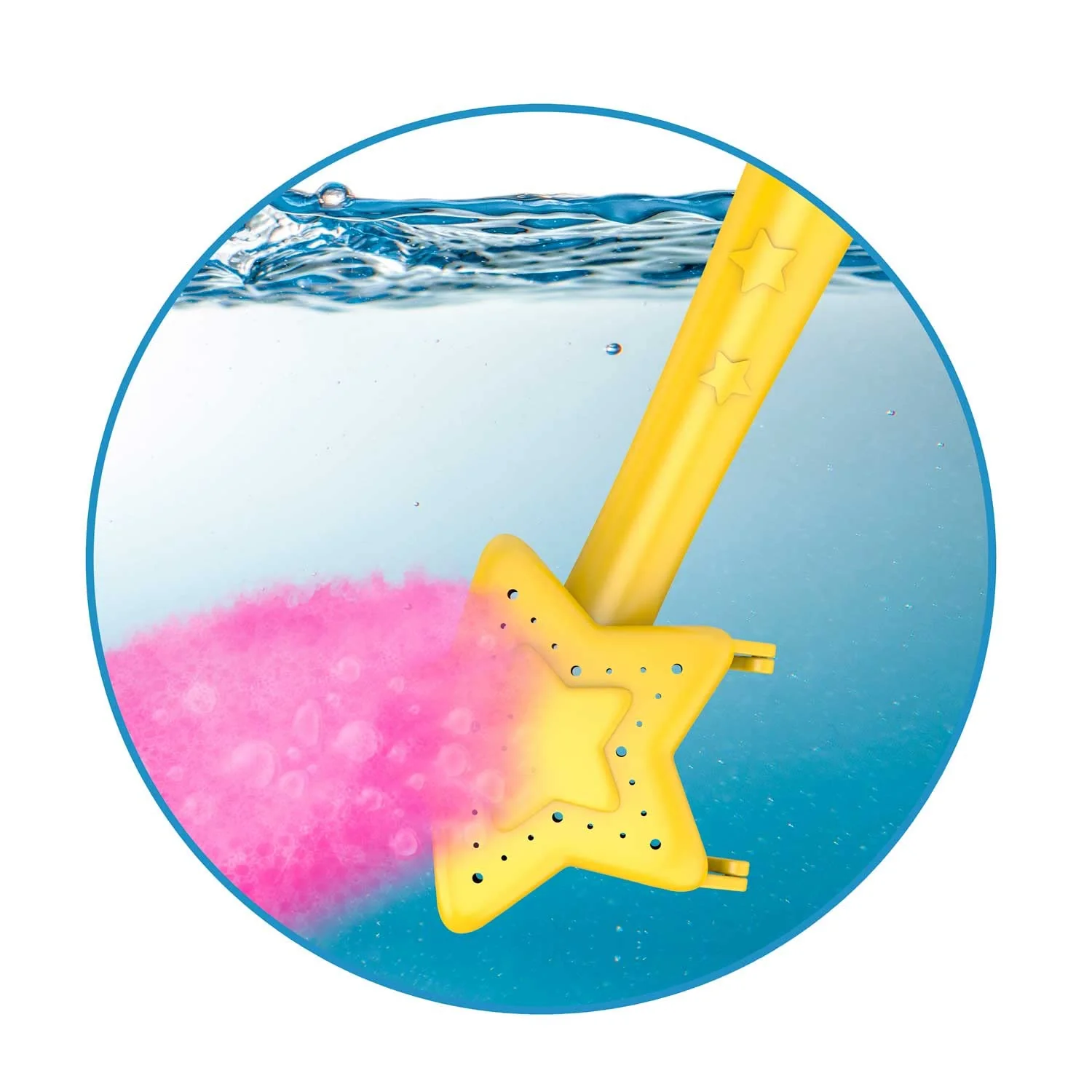 INKEE Wand Star | Stern-Zauberstab mit Kinder Badebomben , Badekugeln mit Badefarben für die Badewanne, Erdbeerduft - Image 7
