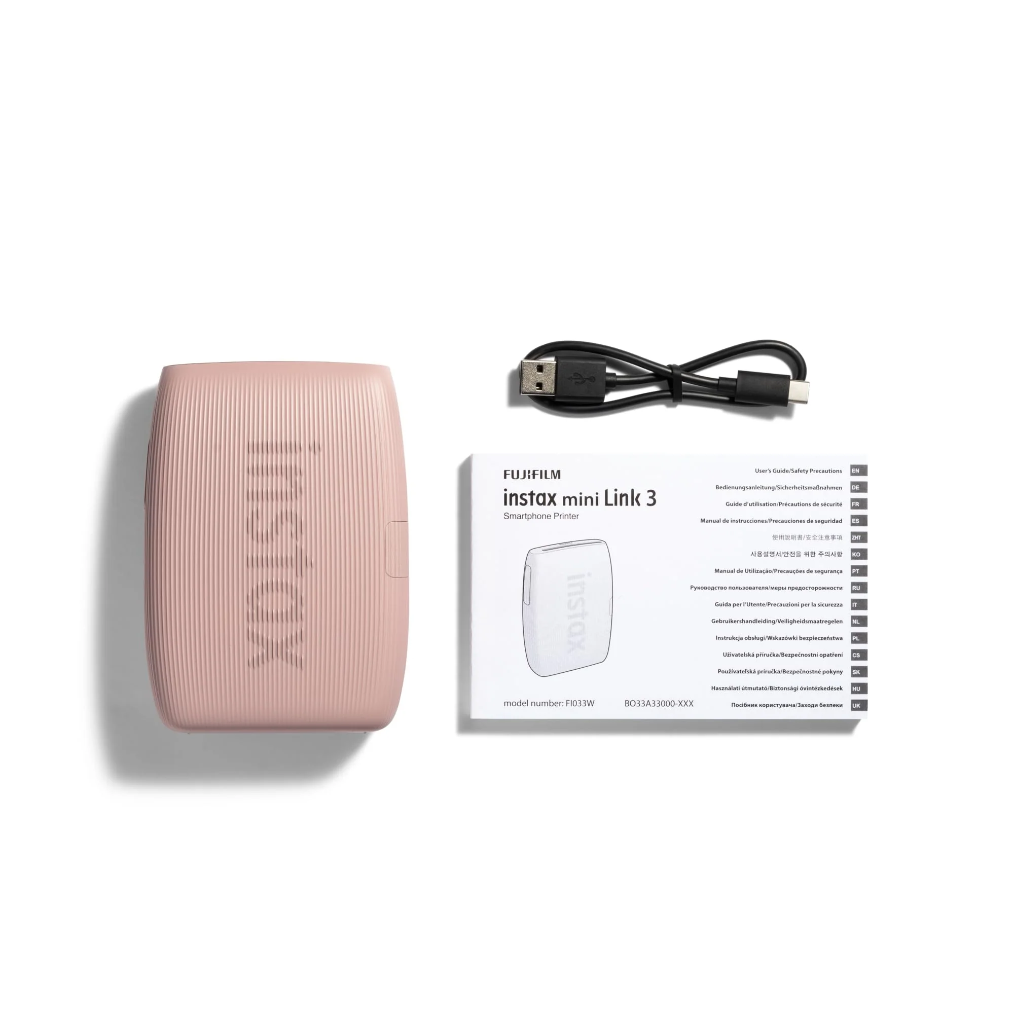 INSTAX mini Link 3 Smartphone Photo Printer, Rose Pink - Image 3