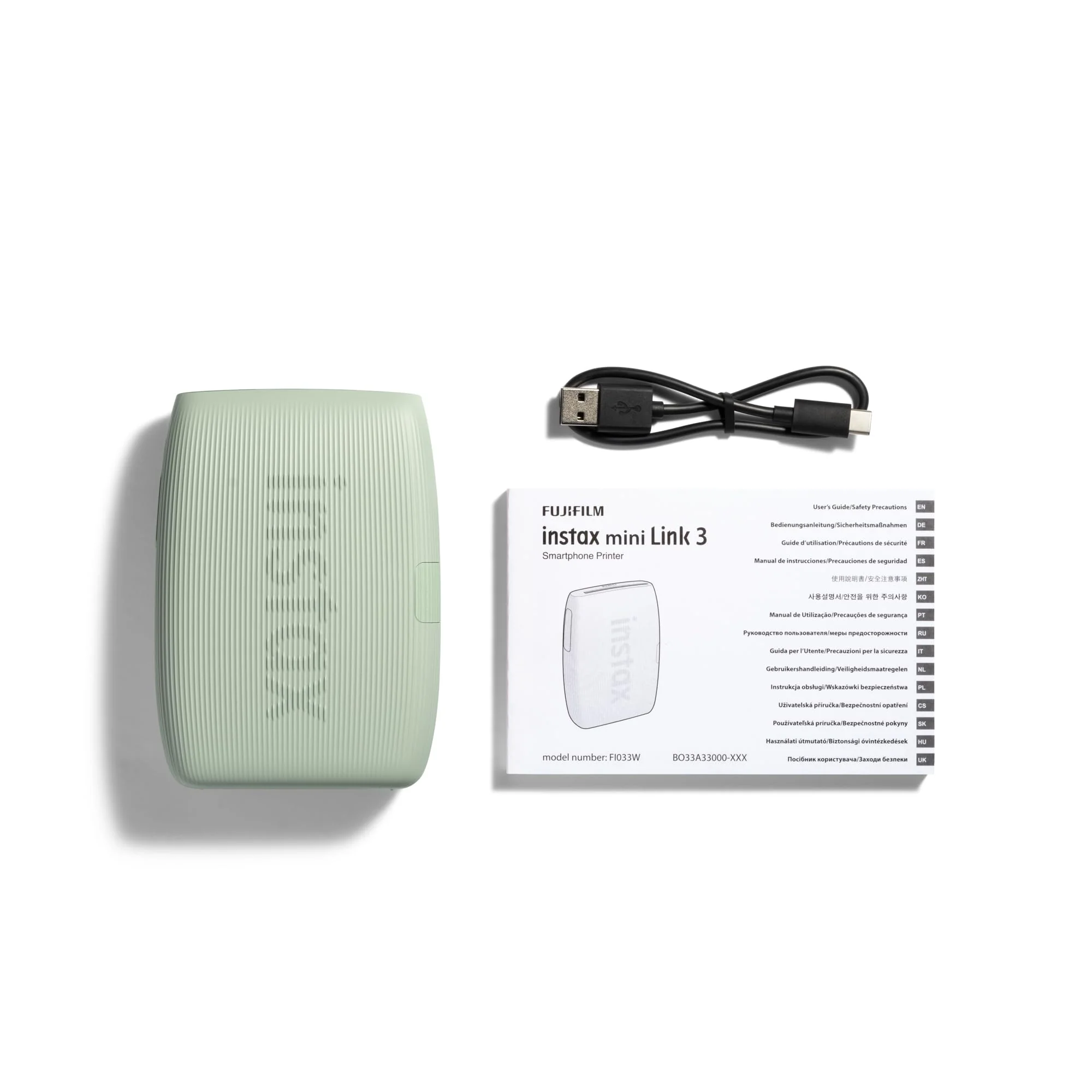 INSTAX mini Link 3 Smartphone Photo Printer, Sage Green - Image 3
