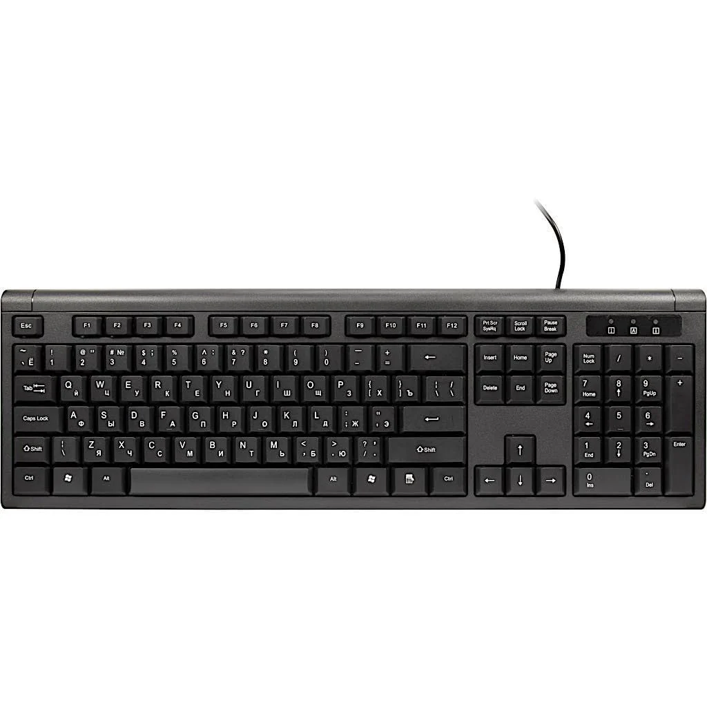 Inter-Tech KM-3149R Tastatur+Maus Set US- und RU-Layout (QWERTY + ЙЦУКЕ) schwarz - Image 5