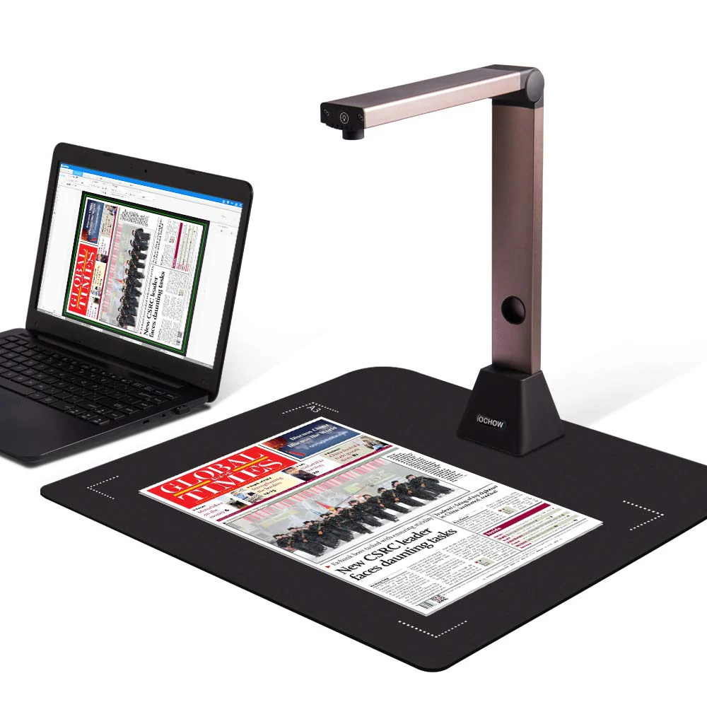 iOCHOW Dokumentenkamera A3 Scanner S1: Tragbarer Dokumentenscanner & Visualizer Mehrsprachige OCR-Erkennung USB leistungsstarke Software für Fernunterricht Büro und Bildung - Image 2