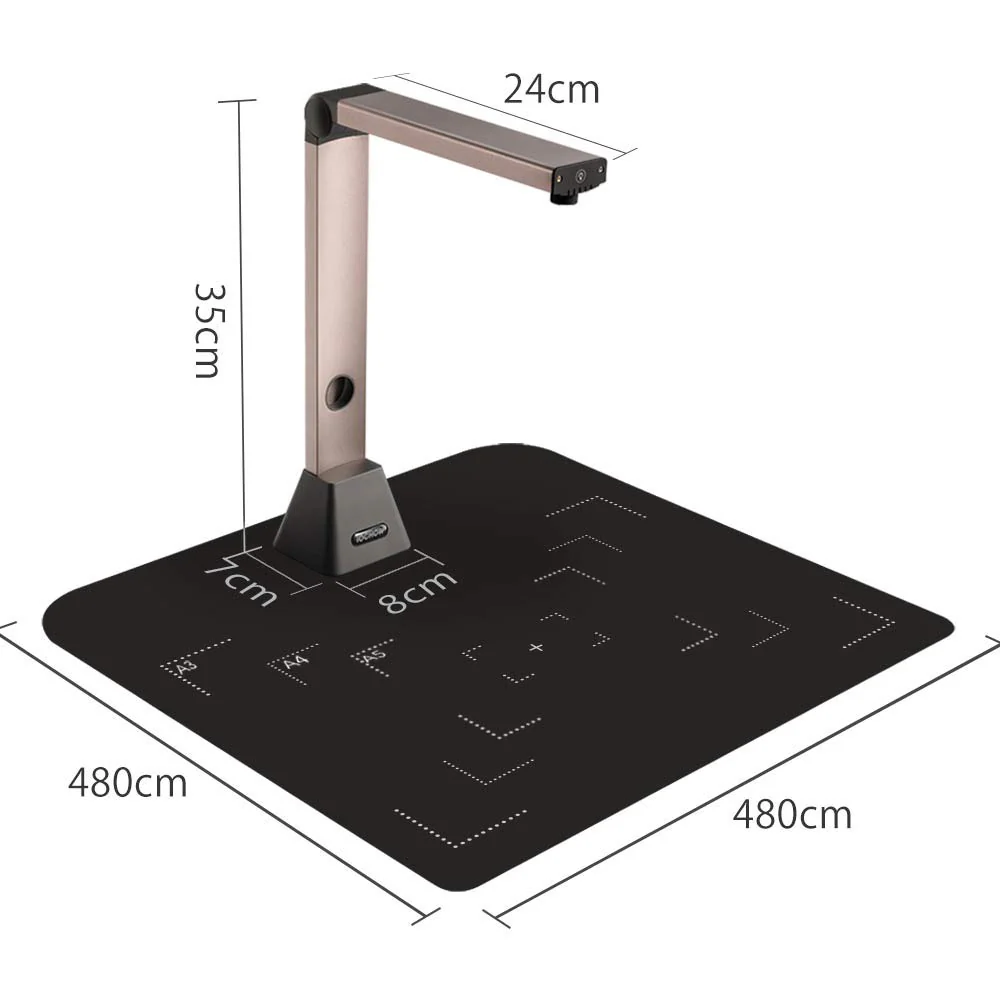 iOCHOW Dokumentenkamera A3 Scanner S1: Tragbarer Dokumentenscanner & Visualizer Mehrsprachige OCR-Erkennung USB leistungsstarke Software für Fernunterricht Büro und Bildung - Image 7