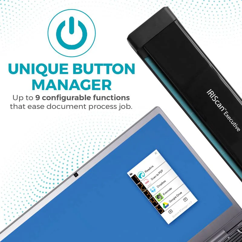 IRIScan Executive Mobile Scanner-dokumentenscanner A4 8PPM Duplex Scanner - v4: PDF-Editor, USB-betrieben, PDF-Scanner,OCR, Scan zu Word, PDF, XLS, Visitenkarten zu Outlook,Foto Scanner, Win - Image 6