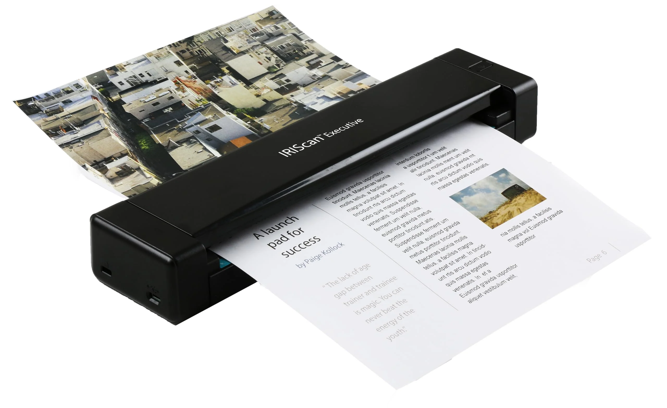 IRIScan Executive Mobile Scanner-dokumentenscanner A4 8PPM Duplex Scanner - v4: PDF-Editor, USB-betrieben, PDF-Scanner,OCR, Scan zu Word, PDF, XLS, Visitenkarten zu Outlook,Foto Scanner, Win - Image 7