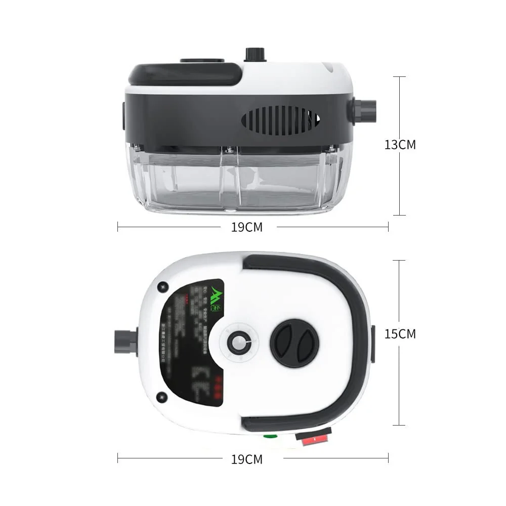 Irishom Dampfreiniger Handgerät,Hochdruck Dampfreiniger 3 BAR, 2500W,1000ml Wassertank,100 Grad,6 Geschwindigkeiten einstellbar,Mit 3 Arten von Bürstenköpfen,Küchenutensilien, Fliesen(rot)
