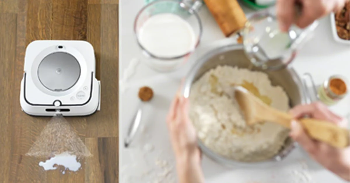 iRobot Braava Jet m6 (m6138) Wischroboter mit Präzisions-Sprühstrahl, Nasswischen und Trockenfegen, Kompatibel mit Sprachassistenten, koppelbar mit Roomba, WLAN, Farbe: weiß/Silber - Image 12