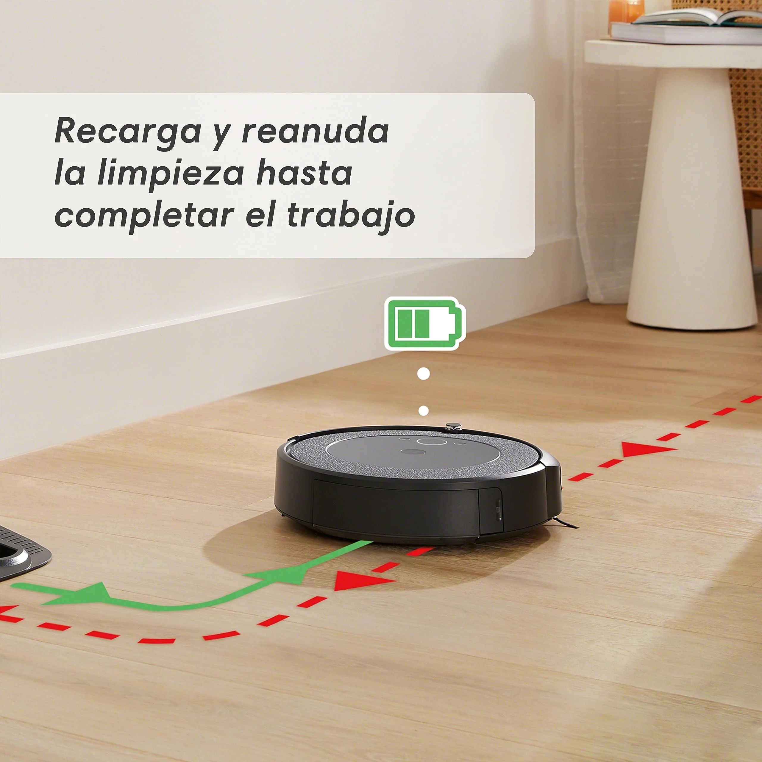 iRobot Roomba Combo i5 (i5172) Saug- und Wischroboter, WLAN-fähig, intelligente Navigation, 2 Gummibürsten für alle Böden, Reinigung nach Raum, Kompatibel mit Sprachassistenten, Farbe: Cool - Image 12