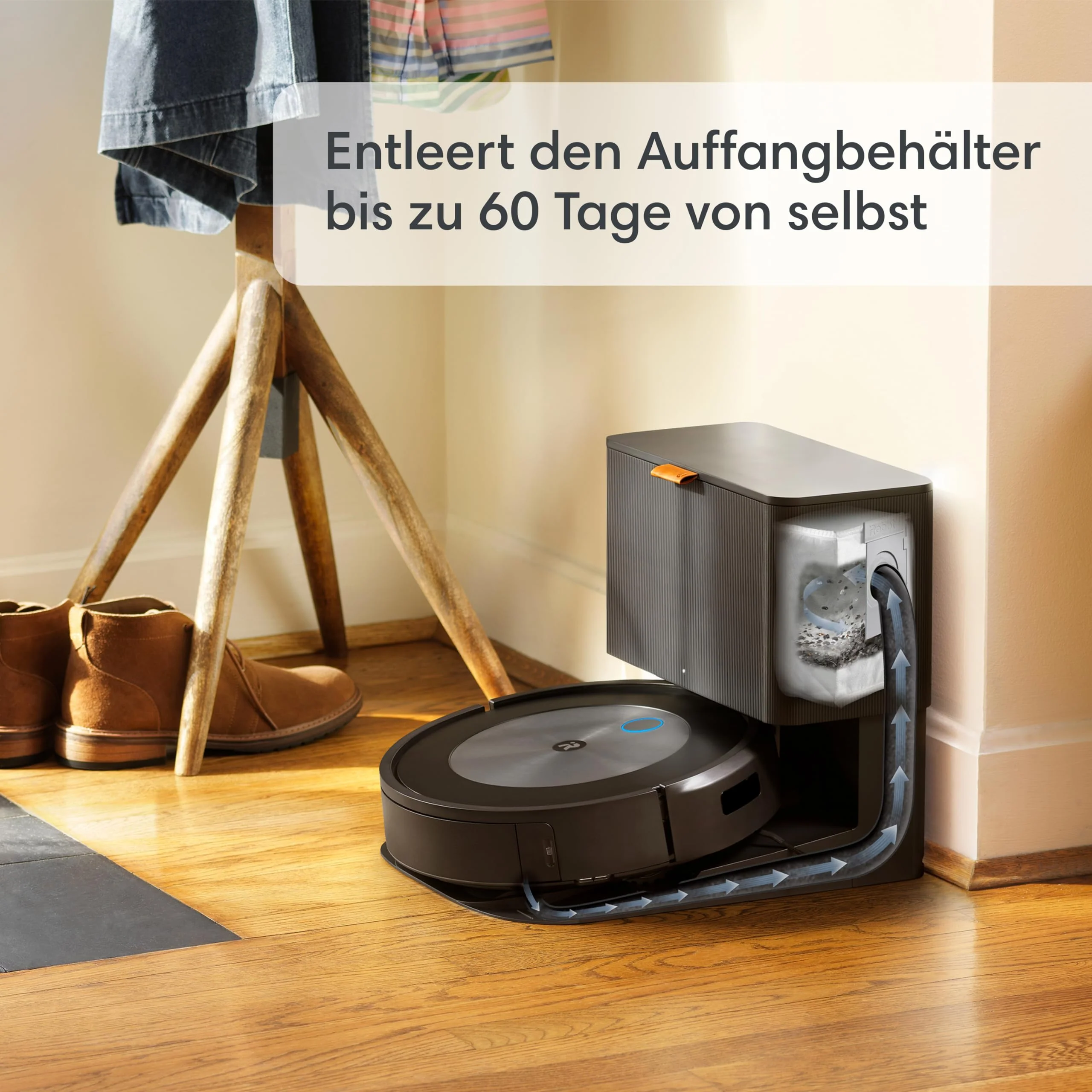 iRobot Roomba Combo j5+ (j5576) Saug- und Wischroboter, autom. Absaugstation, Kartierung, PrecisionVision Navigation, 4-Stufen-Reinigung, Objekterkennung und -vermeidung, Sprachassistentenkompatibel - Image 10