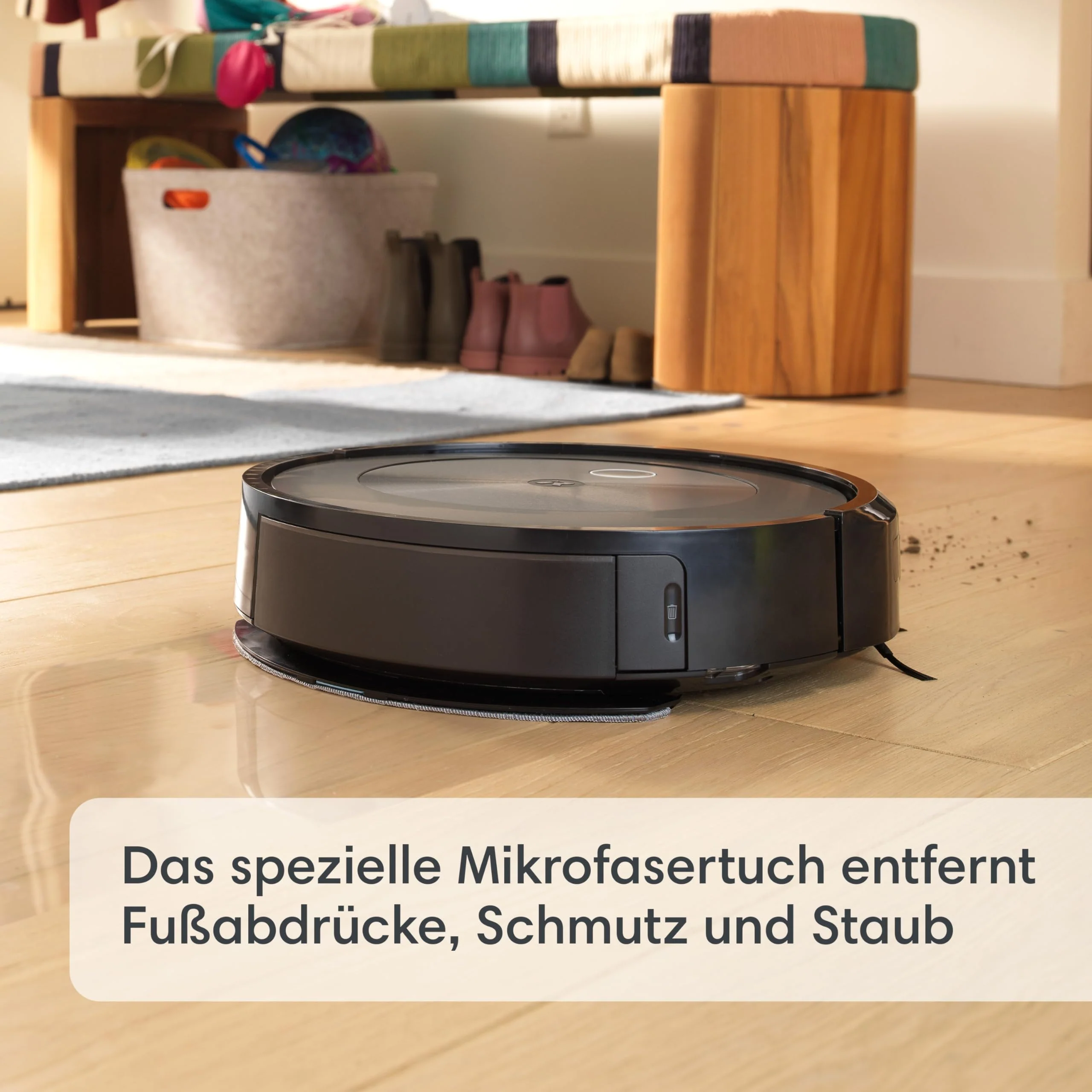 iRobot Roomba Combo j5+ (j5576) Saug- und Wischroboter, autom. Absaugstation, Kartierung, PrecisionVision Navigation, 4-Stufen-Reinigung, Objekterkennung und -vermeidung, Sprachassistentenkompatibel - Image 14