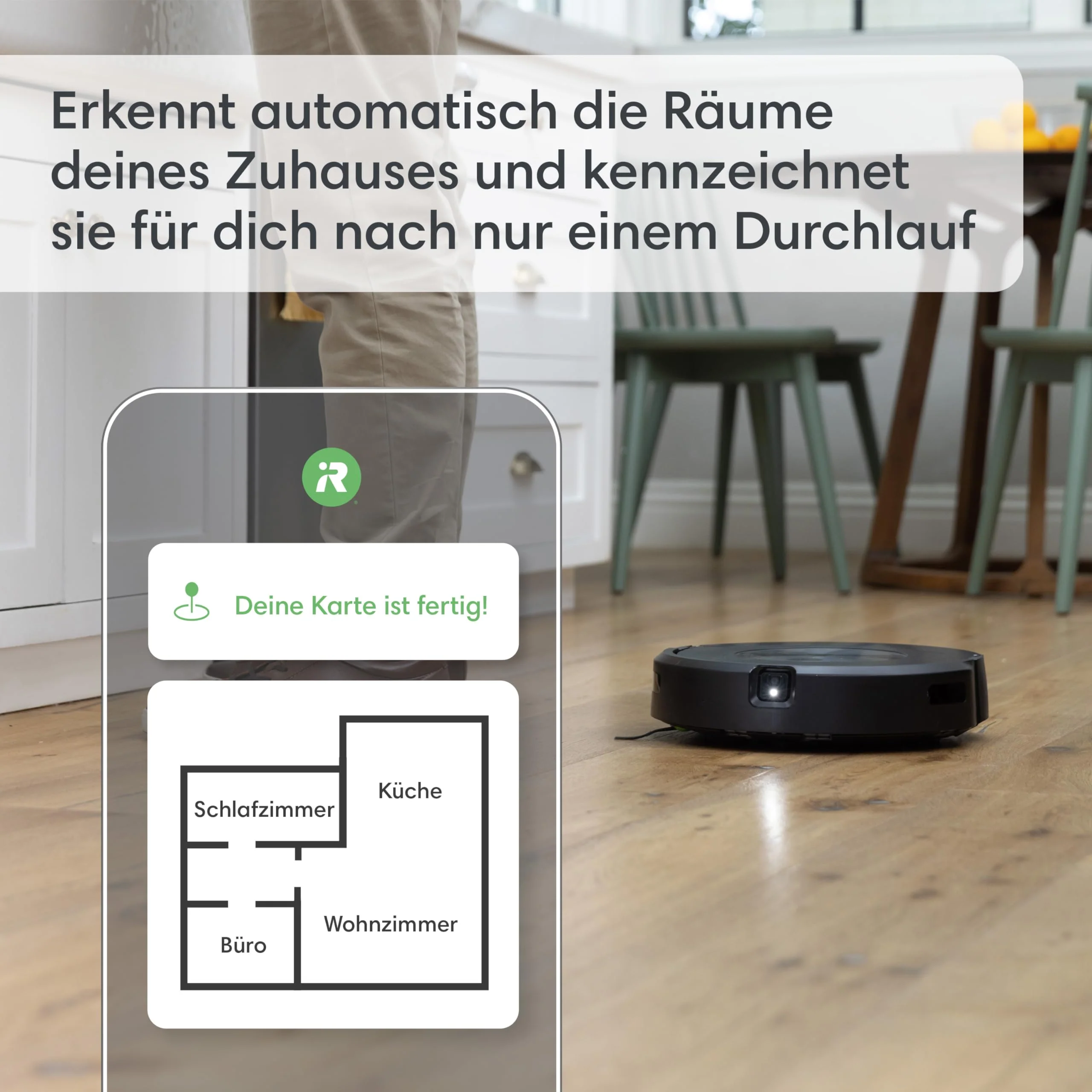 iRobot Roomba Combo j5+ (j5576) Saug- und Wischroboter, autom. Absaugstation, Kartierung, PrecisionVision Navigation, 4-Stufen-Reinigung, Objekterkennung und -vermeidung, Sprachassistentenkompatibel - Image 16