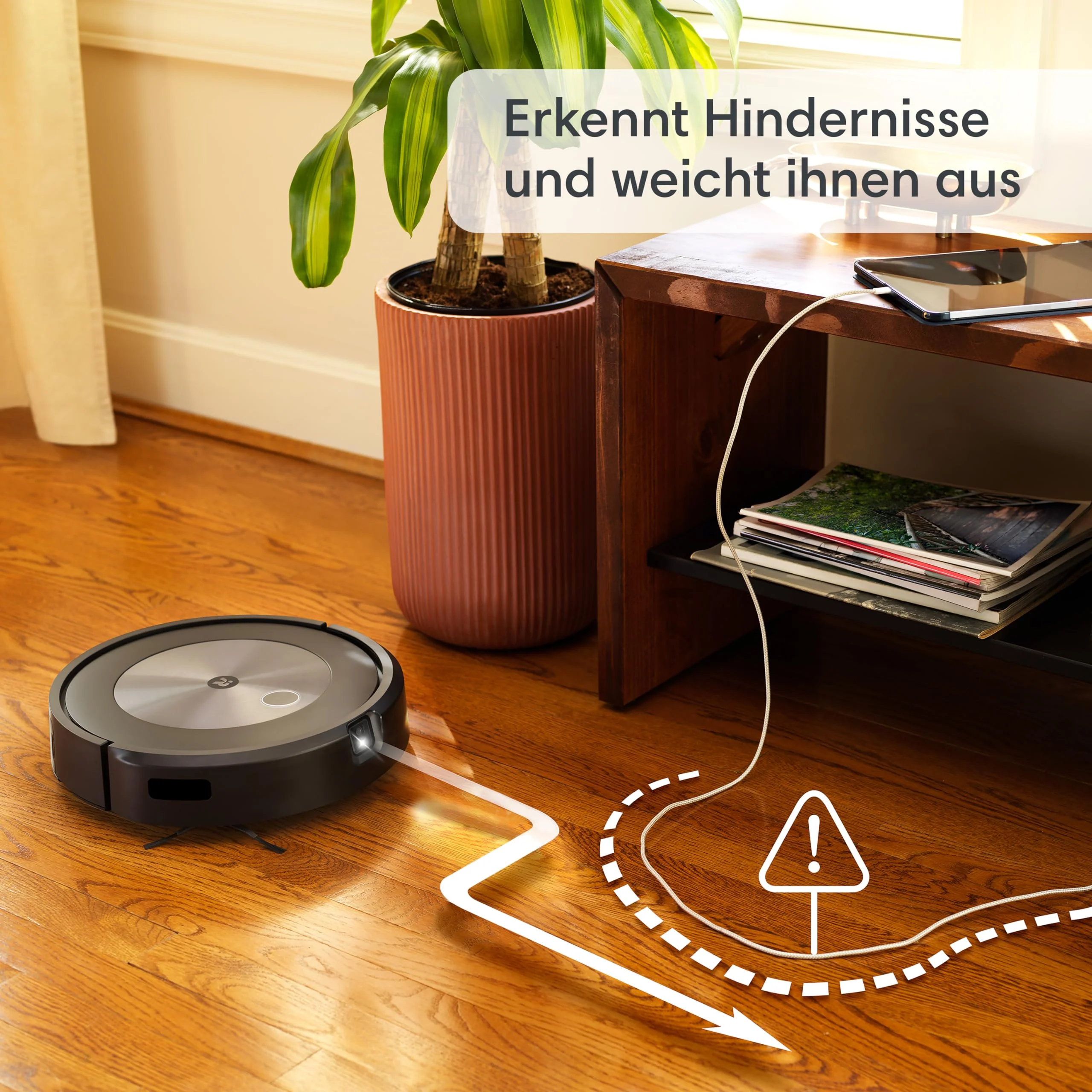 iRobot Roomba Combo j5+ (j5576) Saug- und Wischroboter, autom. Absaugstation, Kartierung, PrecisionVision Navigation, 4-Stufen-Reinigung, Objekterkennung und -vermeidung, Sprachassistentenkompatibel - Image 18