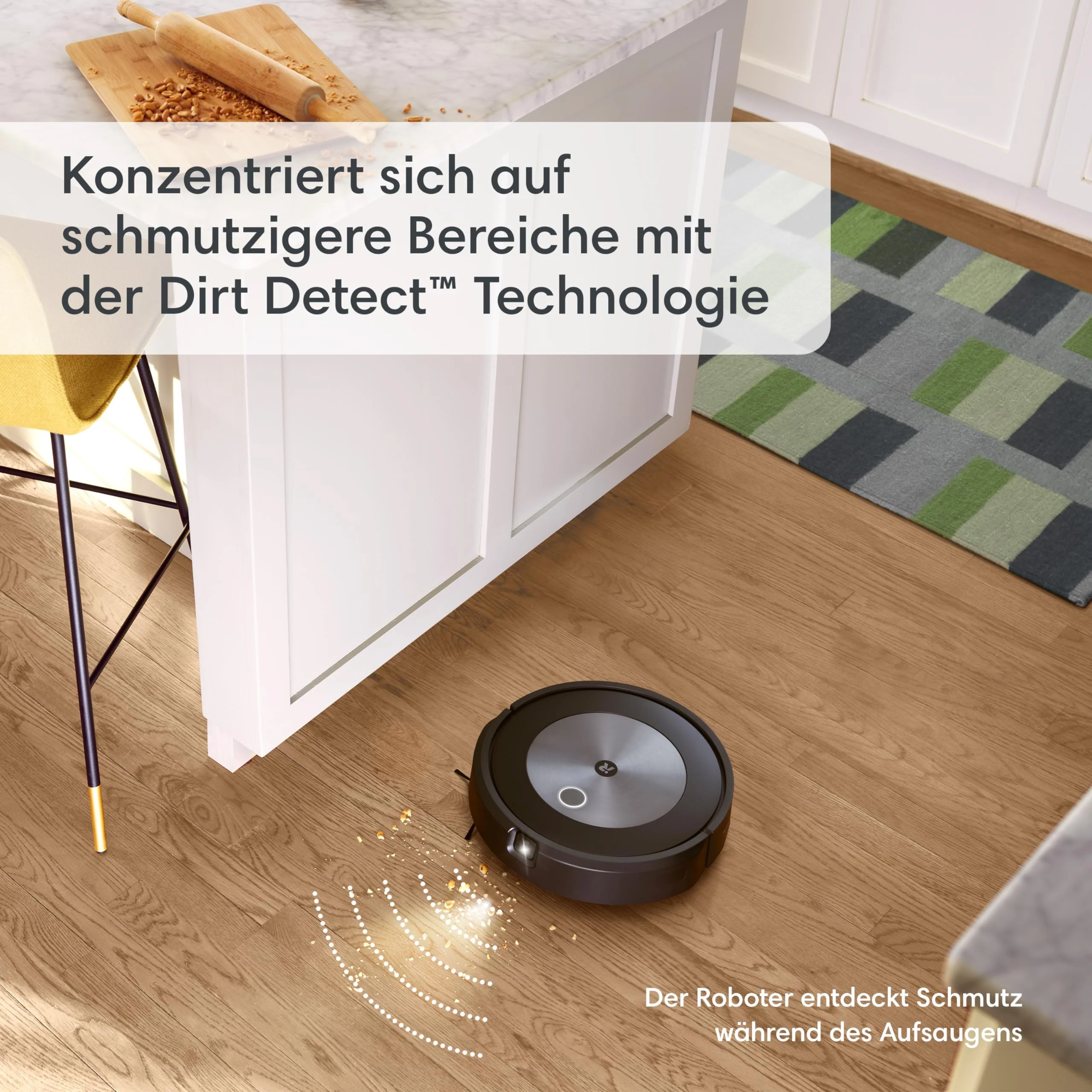 iRobot Roomba Combo j5+ (j5576) Saug- und Wischroboter, autom. Absaugstation, Kartierung, PrecisionVision Navigation, 4-Stufen-Reinigung, Objekterkennung und -vermeidung, Sprachassistentenkompatibel - Image 19