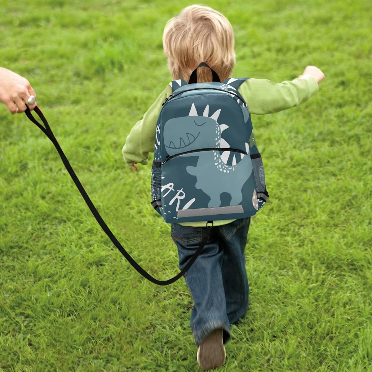 ISAOA Kleinkind-Rucksack mit Zügeln für Jungen, niedlicher Dinosaurier, brüllendes Tier, Kinderrucksack, Kindertagesstätte, Vorschule, Kindergarten - Image 2