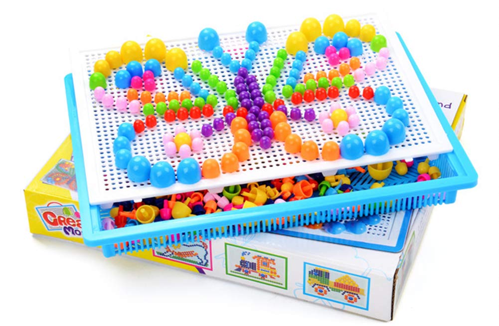 ITODA Mosaik Steckspielzeug Lernspielzeug Kinderspielzeug Kreatives Spielzeug Jungen Mädchen Mosaik Steckbausteine 295/592/888 Teile Bausteine Kinder Lernspielzeug für Geschenk 295 Teile - Image 3