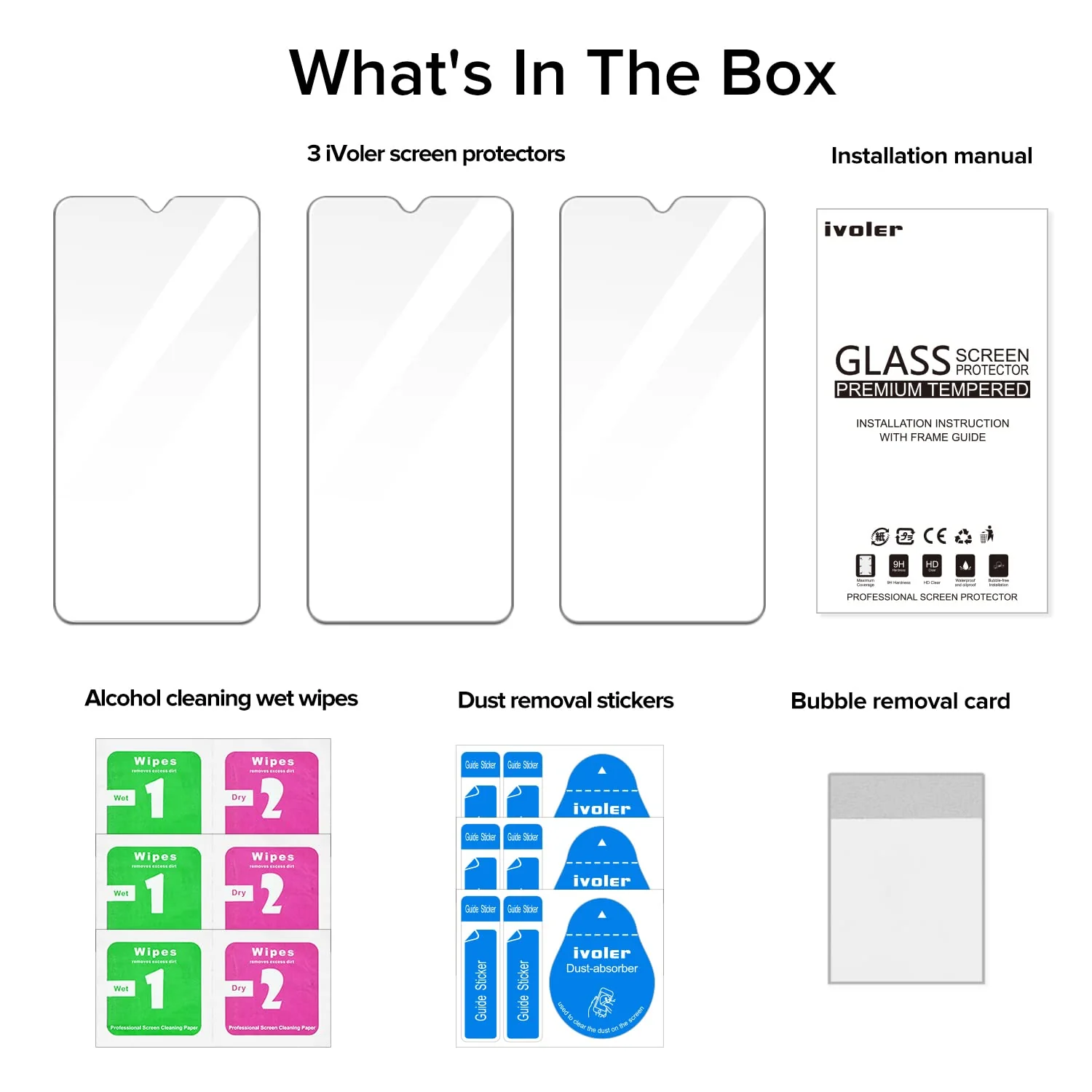 ivoler 3 Stück Schutzglas Schutzfolie für Samsung Galaxy Xcover 7 / Samsung Galaxy Xcover 6 Pro, 9H Härte Schutz Glas, HD Klar Displayschutzfolie, Anti-Kratz Folie, Anti-Bläschen - Image 7