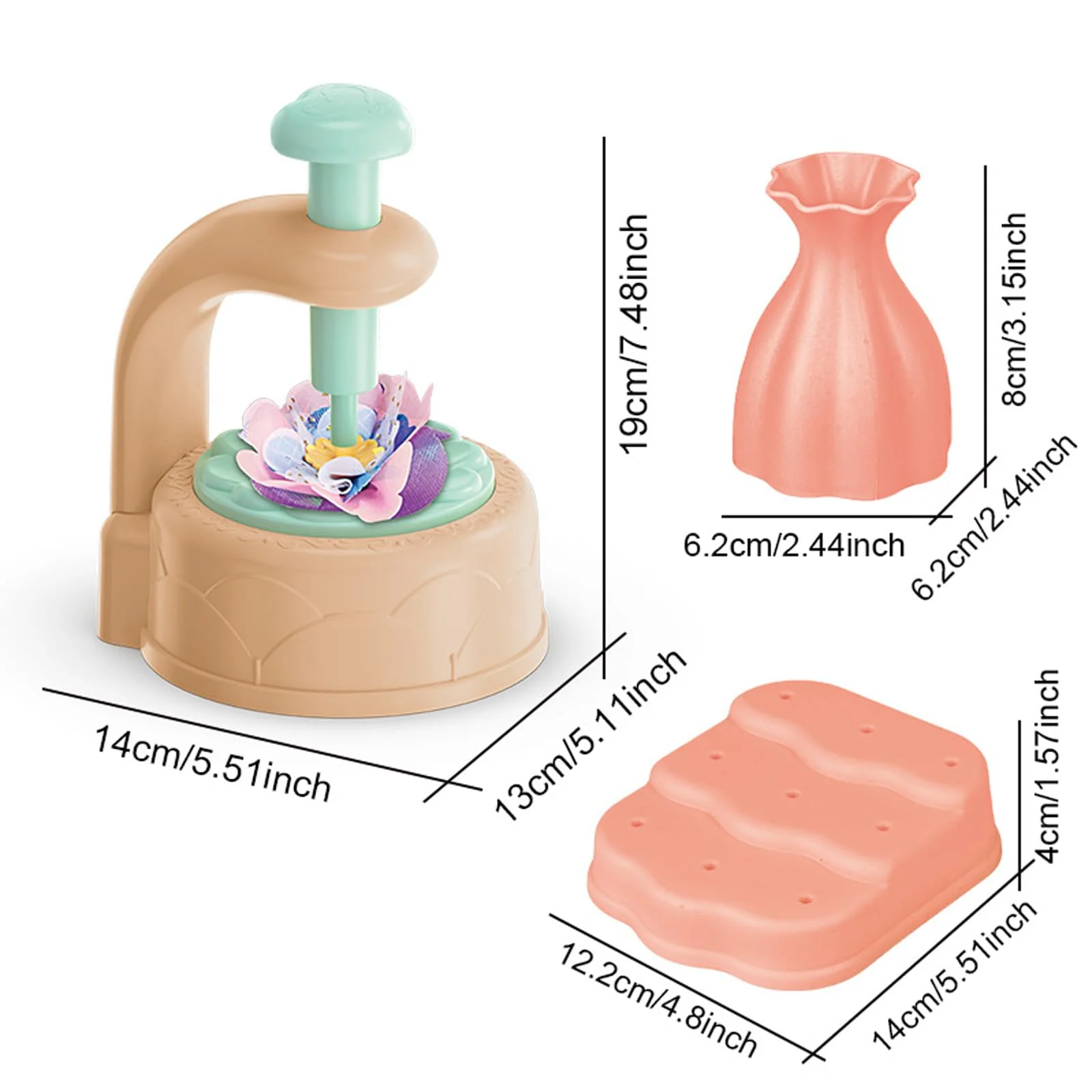 IZDUDO Blumen Basteln Spielzeug, DIY Stoff Blumenstrauß Bastelsets für Kinder, Bauen Sie Ihren Blumenstrauß, Kunst & Handwerk für 4 5 6 7 8 Jahre alte, Kreativ Pädagogisches Geschenkidee#5 - Image 3