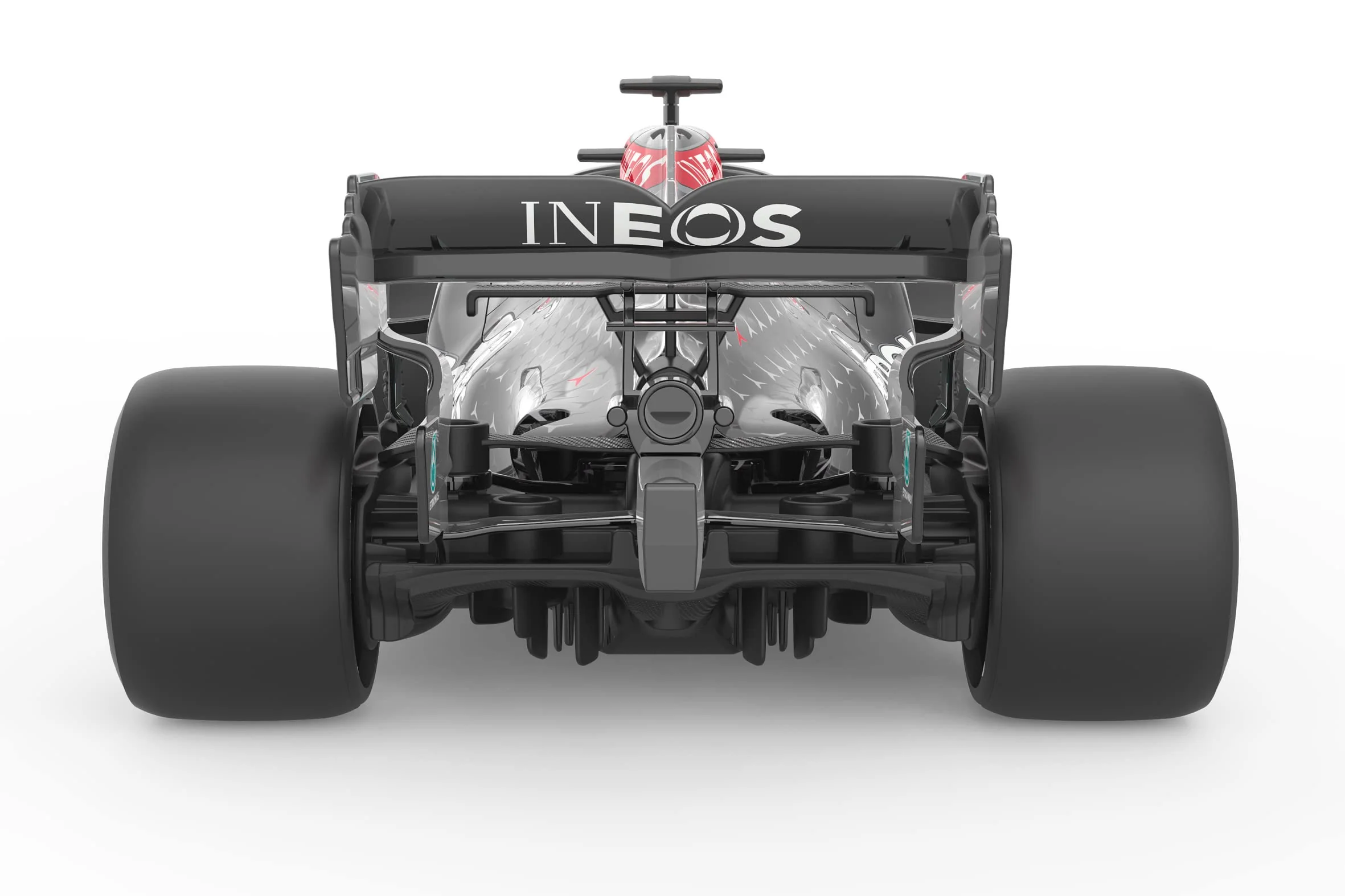 JAMARA Mercedes-AMG F1 W11 EQ Performance 1:18-2,4GHz für Mehrspielerbetrieb, offiziell lizenziert, originalgetreue Lackierung, Inklusive Dekorbogen - Image 5