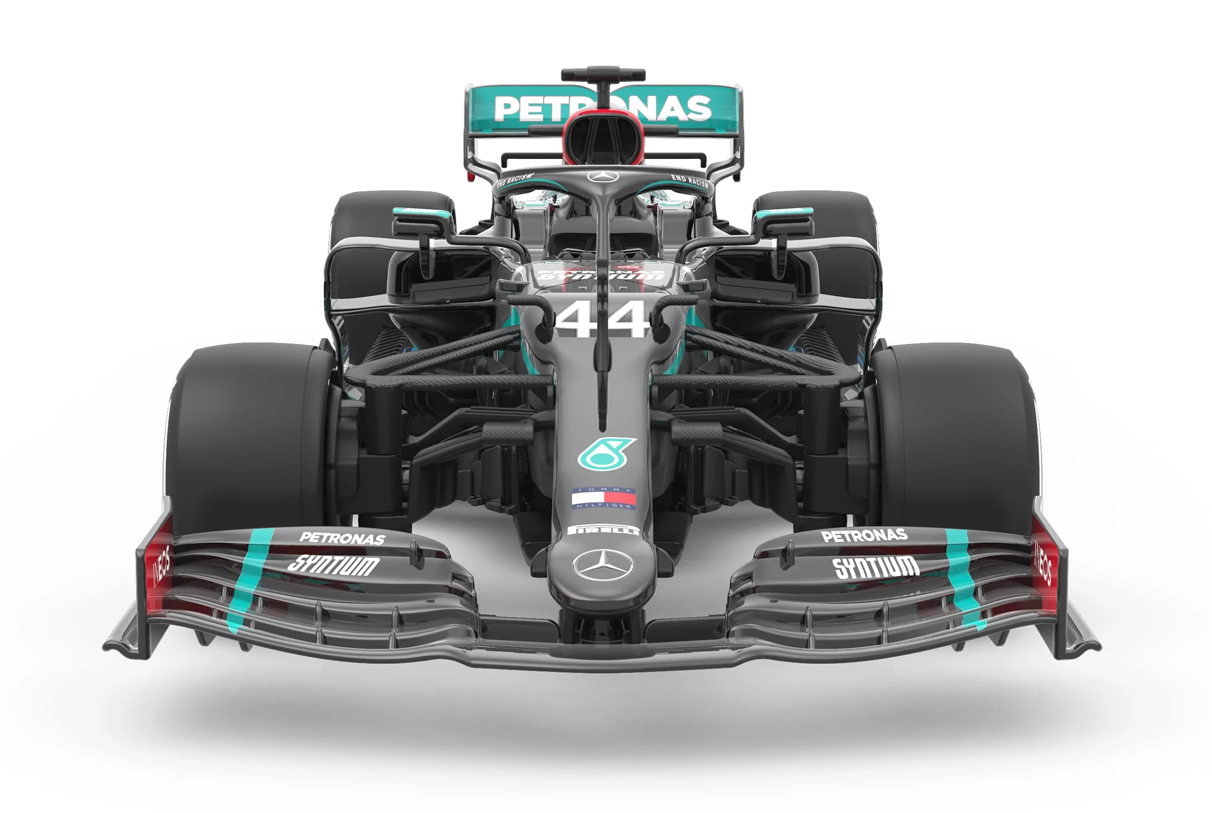JAMARA Mercedes-AMG F1 W11 EQ Performance 1:18-2,4GHz für Mehrspielerbetrieb, offiziell lizenziert, originalgetreue Lackierung, Inklusive Dekorbogen - Image 7