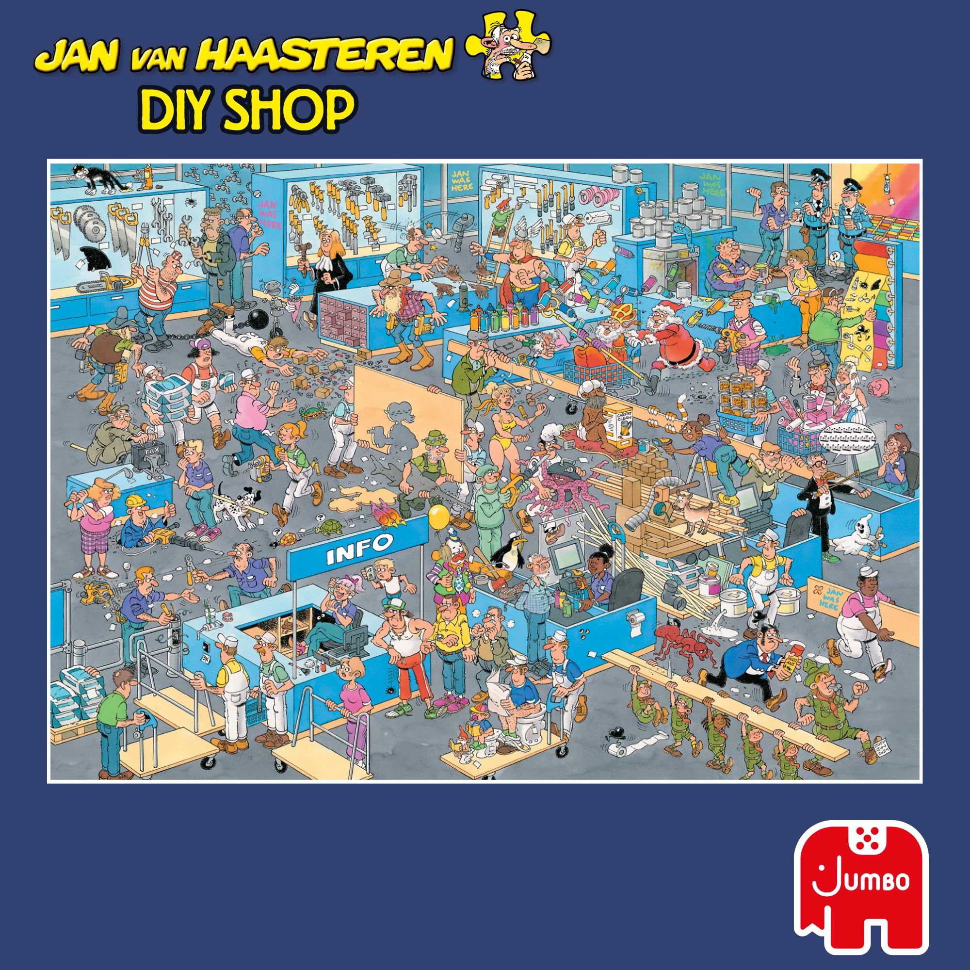 Jan van Haasteren - Wie Man Nicht bastelt - 2x1000 Teile Puzzle - Puzzle für Erwachsene - Image 4
