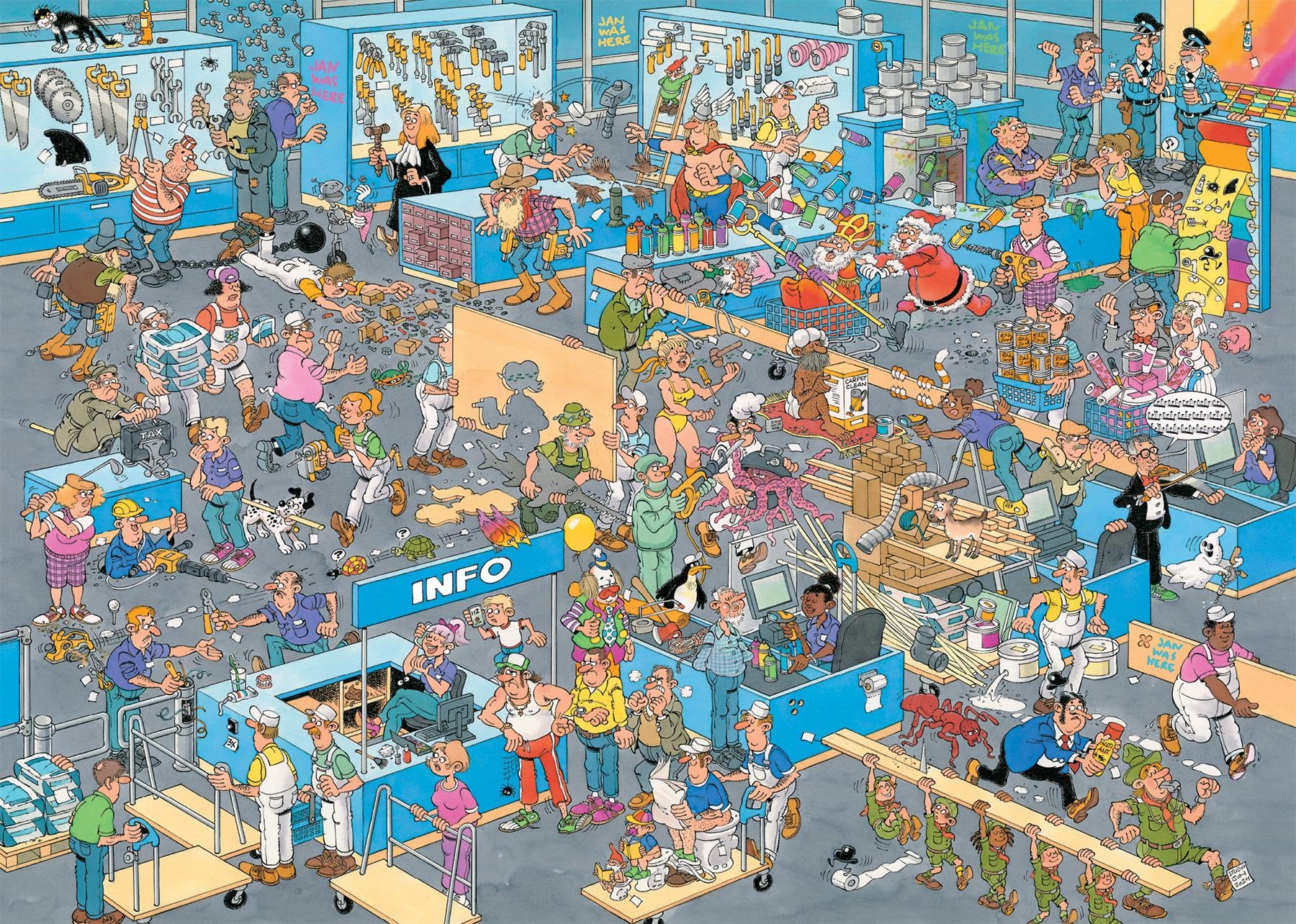 Jan van Haasteren - Wie Man Nicht bastelt - 2x1000 Teile Puzzle - Puzzle für Erwachsene - Image 6