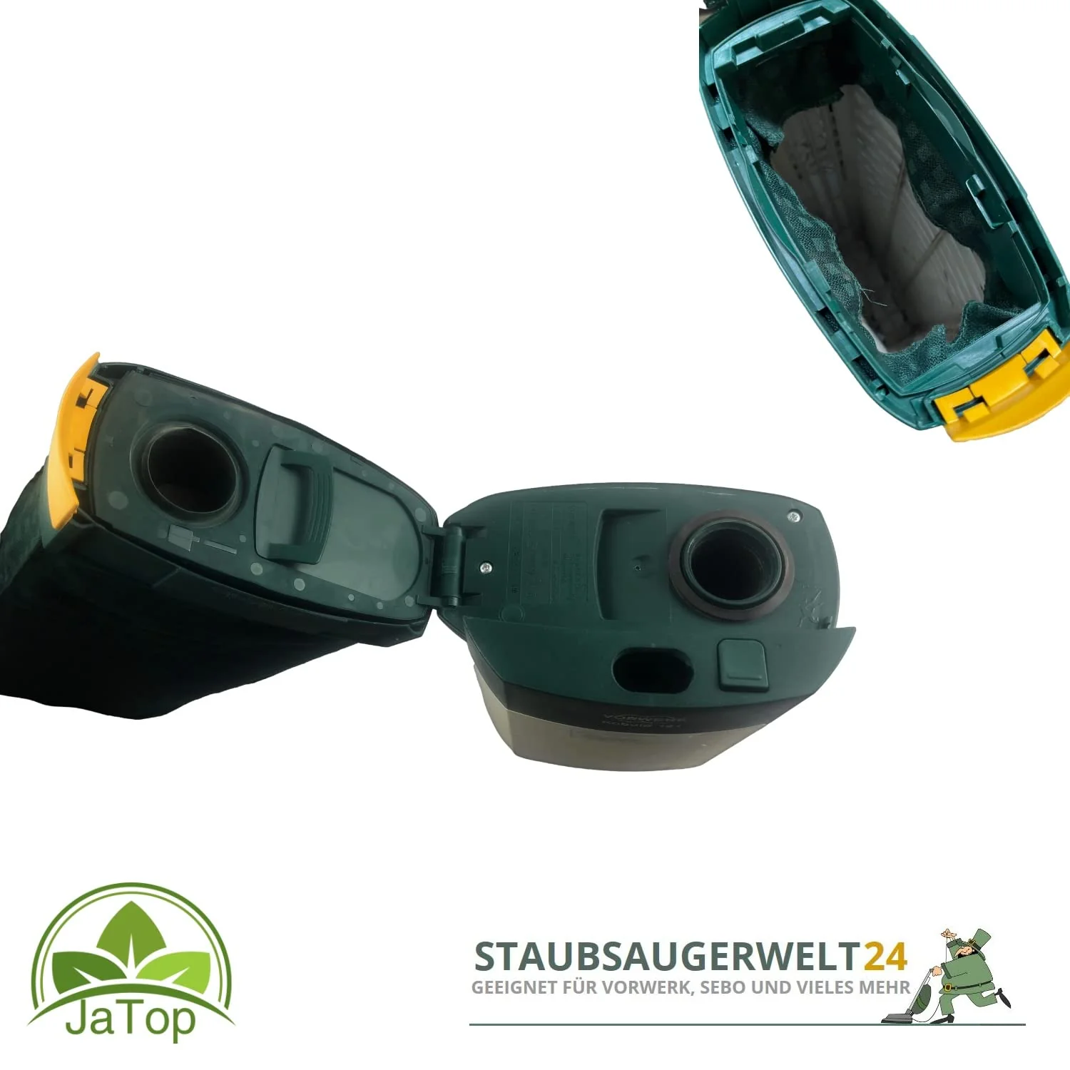 JaTop Original Vorwerk Kobold 121 inkl. Elektrobürste ET 340, Hartbodendüse und 10 Staubsaugerbeutel +Duft Renewed + generalüberholt Garantie, mit Beutel - Image 4