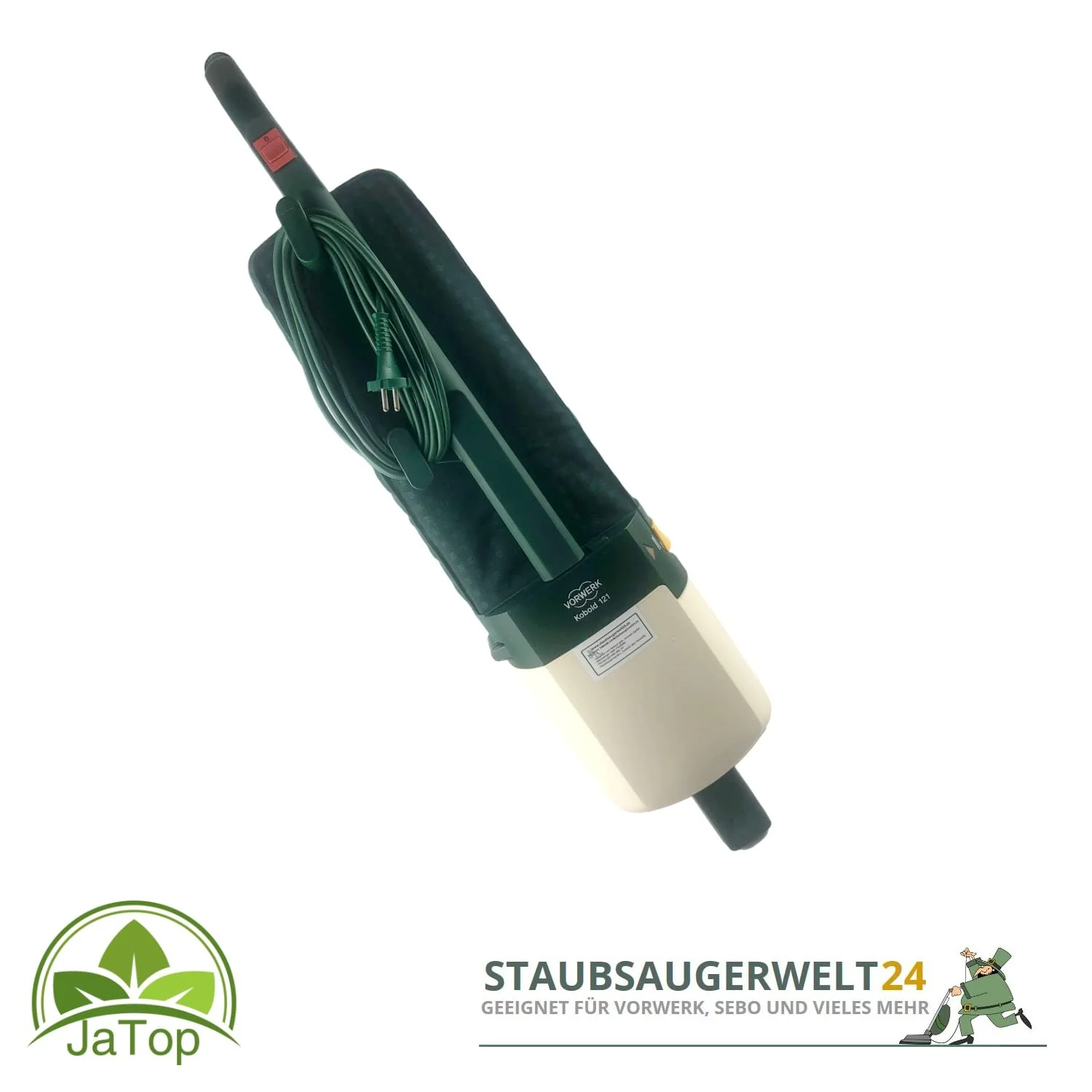 JaTop Original Vorwerk Kobold 121 inkl. Elektrobürste ET 340, Hartbodendüse und 10 Staubsaugerbeutel +Duft Renewed + generalüberholt Garantie, mit Beutel - Image 8