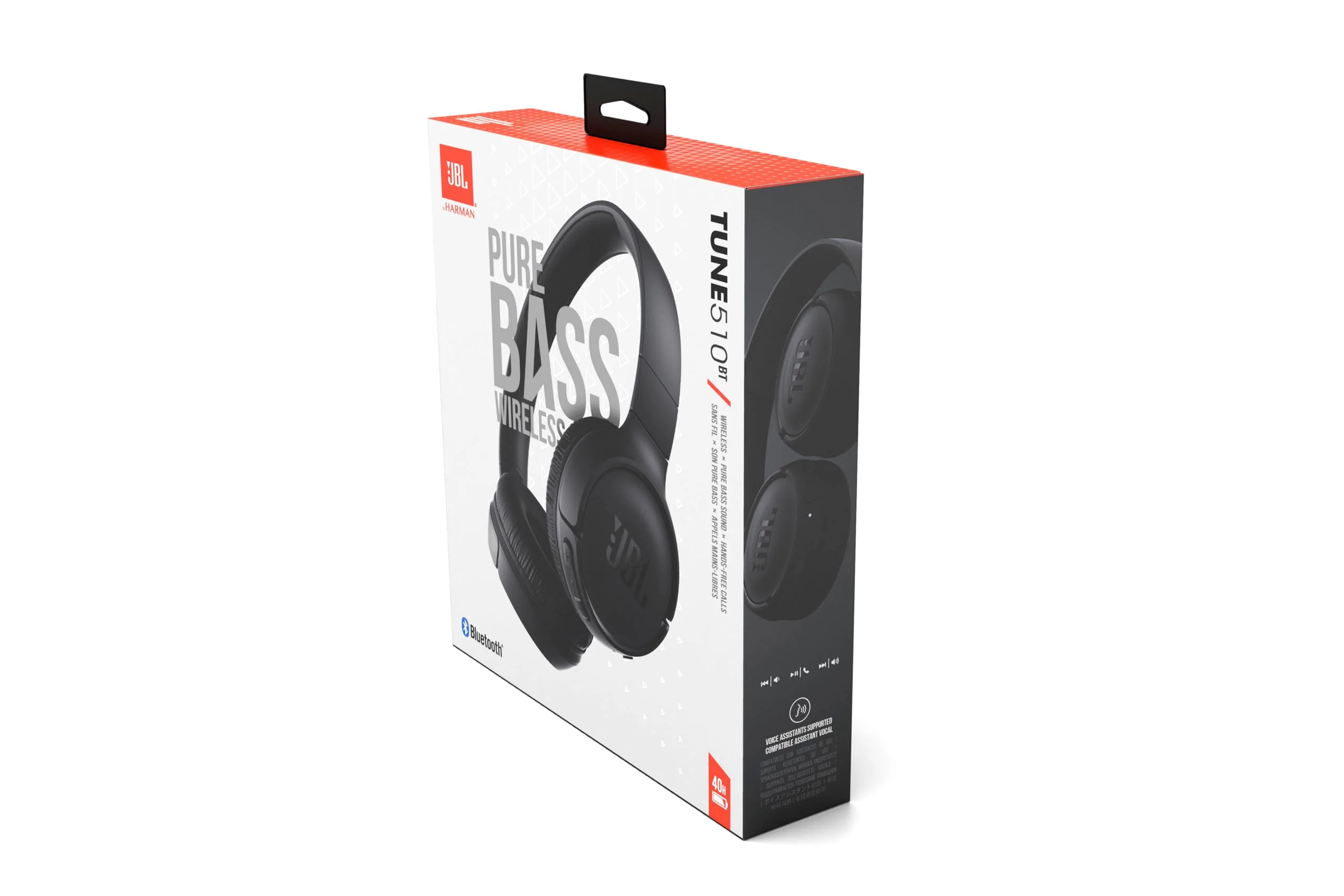 JBL Tune 510 BT – Bluetooth On-Ear Kopfhörer - Rosa – Faltbare Headphones mit Freisprechfunktion – Kompatibel mit Sprachassistenten – Lange Laufzeit von bis zu 40 Stunden