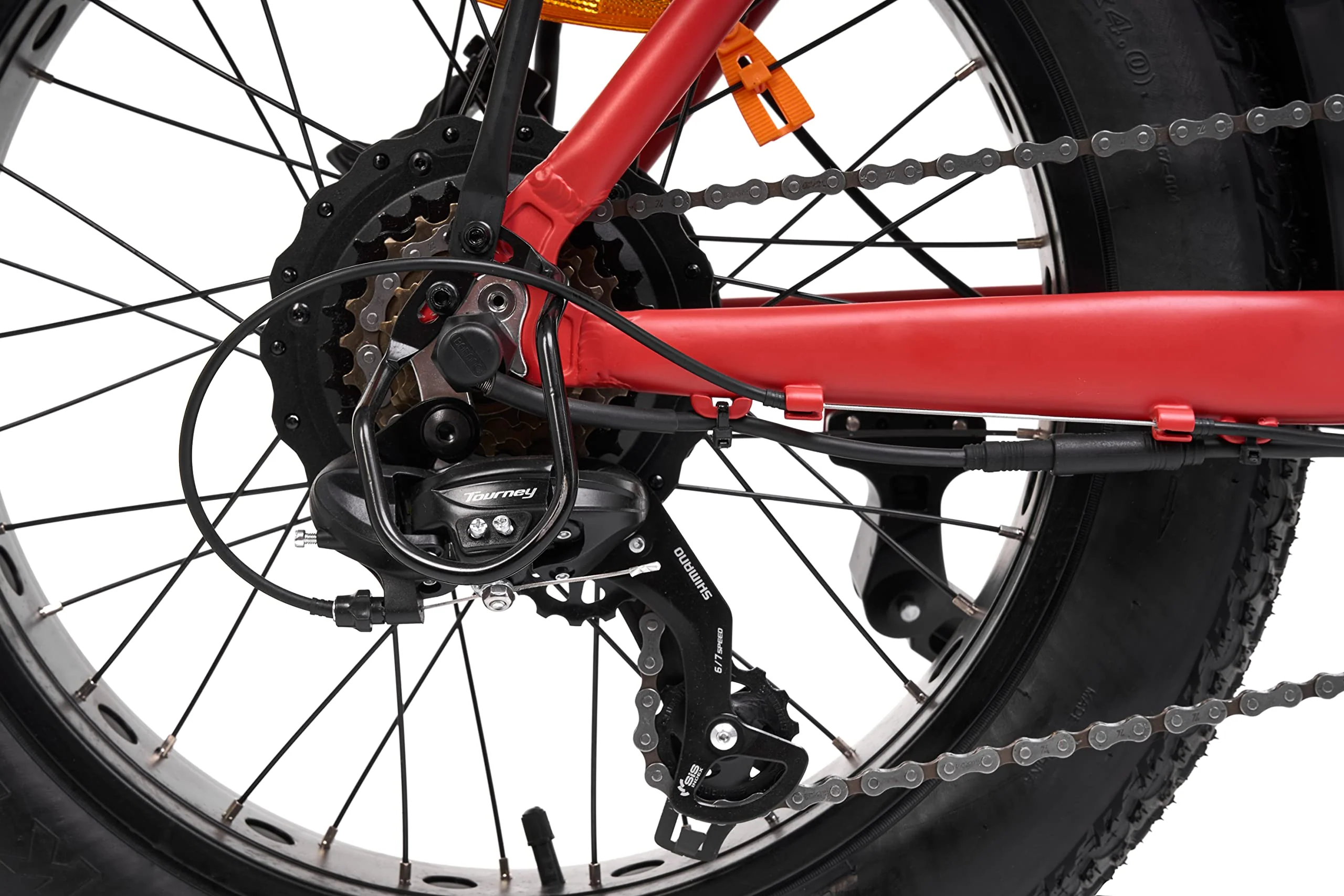 Jeep Unisex – Erwachsene Phoenix E-Fahrrad, Rot, Einer Größe - Image 4