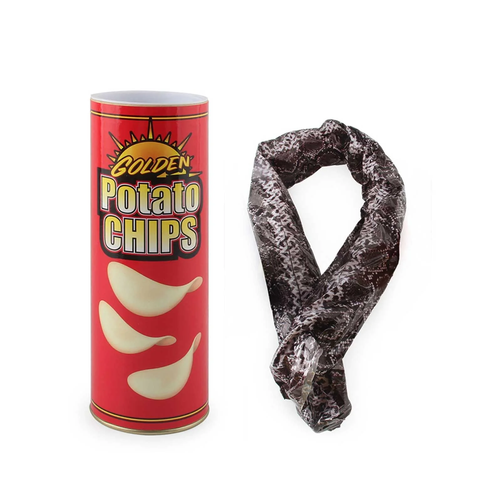 JIANGTYH The Potato Chip Snake Can Jump Spring Snake Toy Gift April Fool Day Halloween Christmas time Party Decoration Jokes in A Can Gag Gift Prank