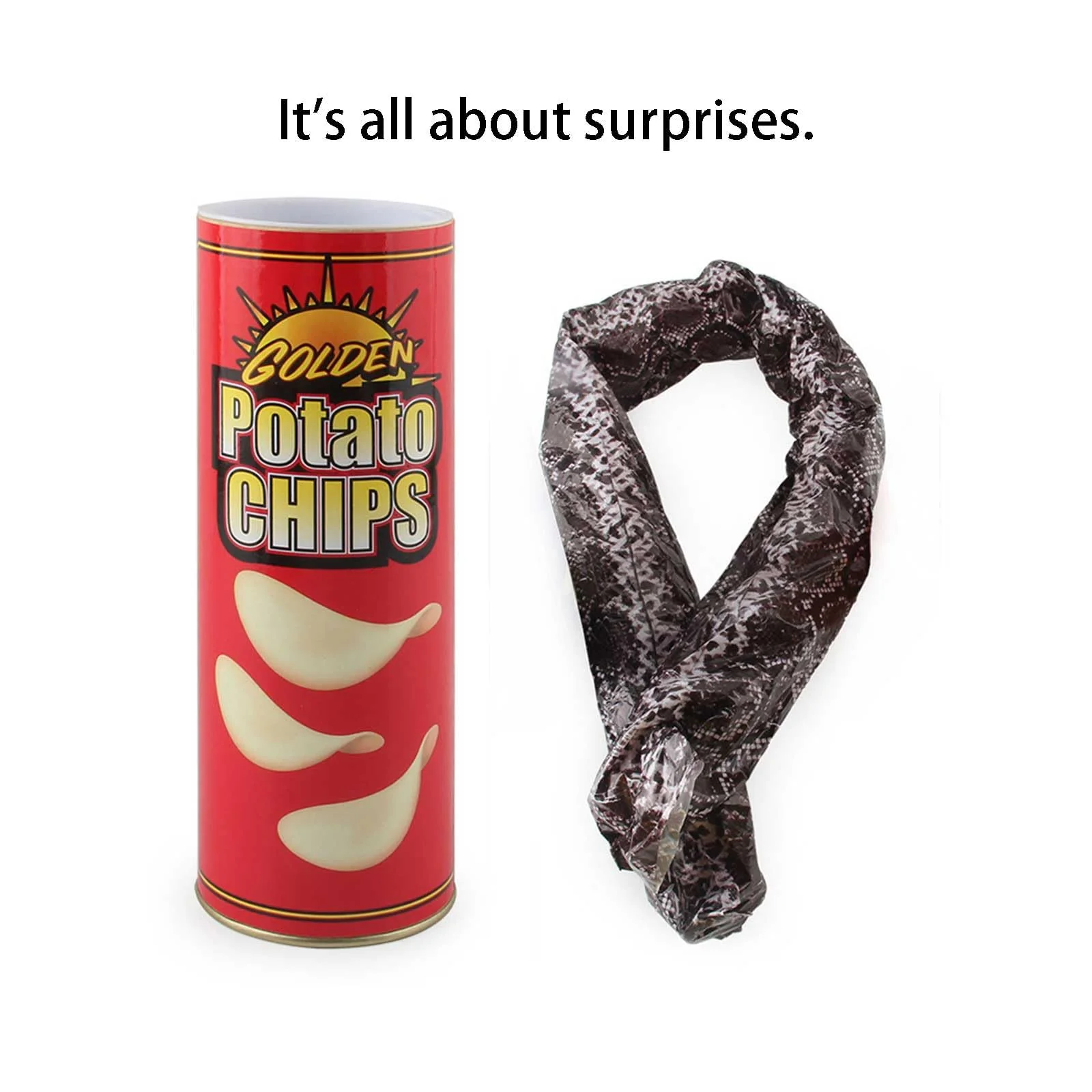 JIANGTYH The Potato Chip Snake Can Jump Spring Snake Toy Gift April Fool Day Halloween Christmas time Party Decoration Jokes in A Can Gag Gift Prank - Image 4