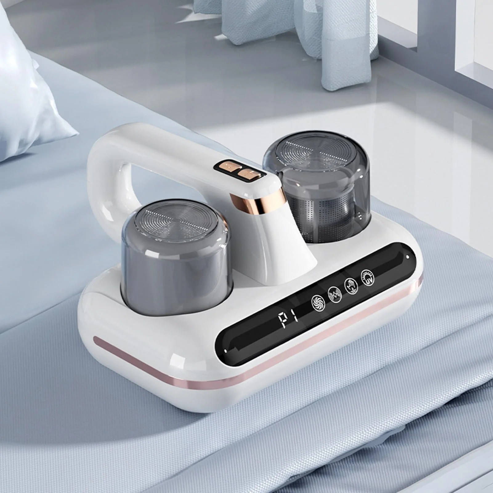 Jiawu Staubsauger des Bett-16Kpa, Akku-Matratzenstaubsauger mit 4 Waschbaren Ersatzfiltern, Leistungsstarker Hand-Tiefenreiniger mit Saugfunktion Zum Staubsaugen von Betten, Laken, Sofas - Image 7
