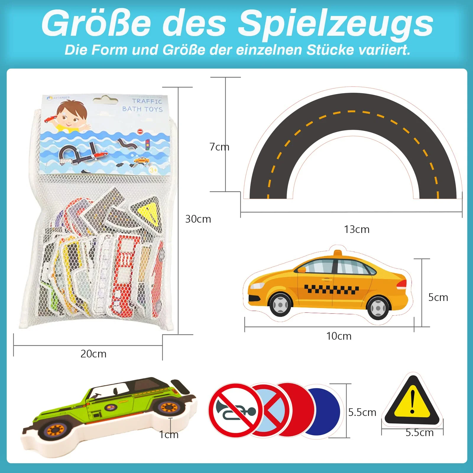 Jigspsyzh Baby Badespielzeug,Spielzeug ab 1 Jahr badewannenspielzeug,wasserspielzeug Kinder wasserspieltisch,badewannen Spielzeug für Jungen und Mädchen - Image 7