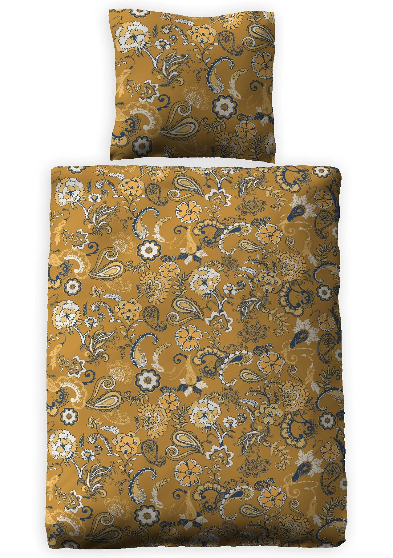 jilda-tex Bettwäsche 100% Bio-Baumwolle Versailles Made IN Green 135x200 cm - Image 3