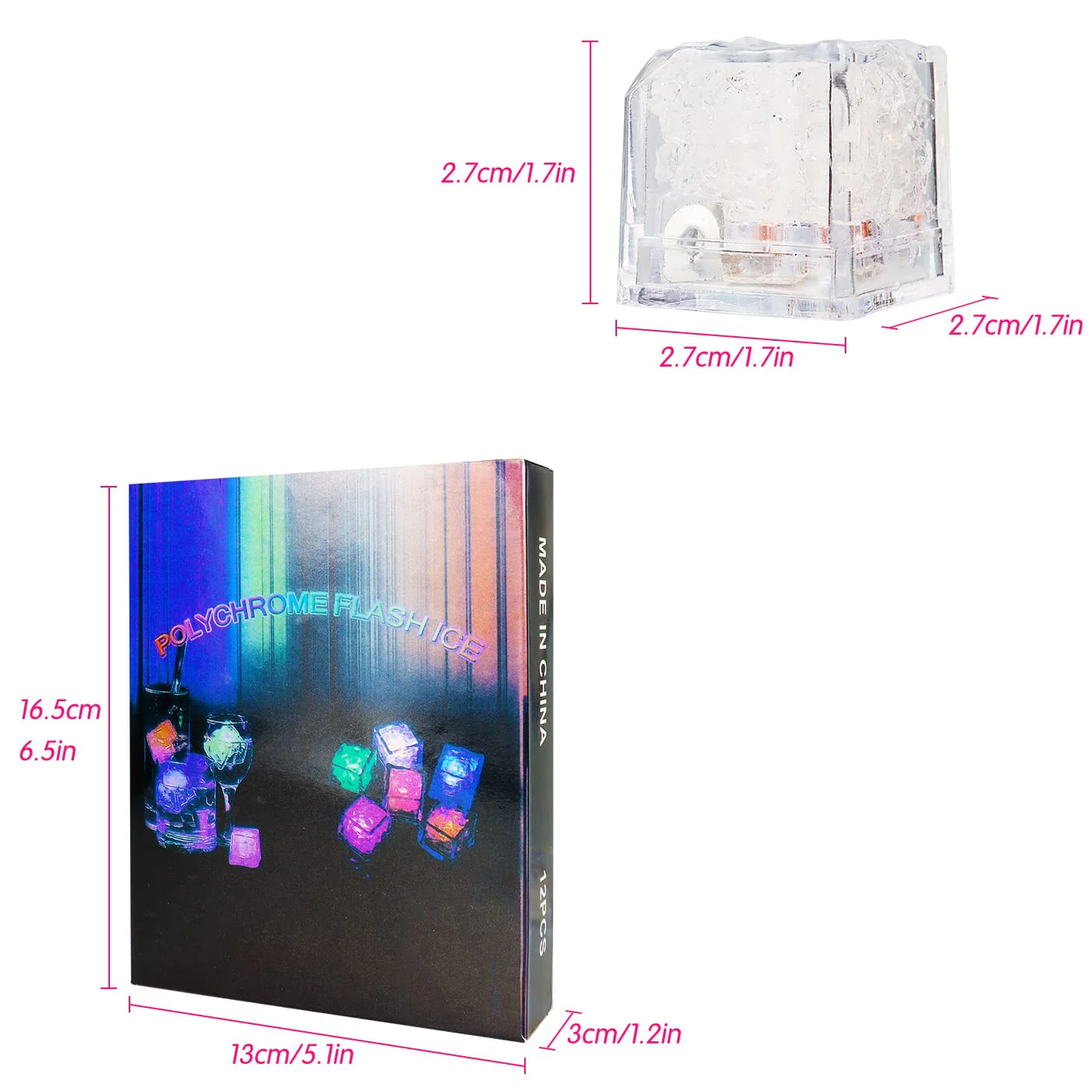 Jiosdo Badespielzeug Baby, 12Pcs LED Eiswürfel Leuchtend Badewannenspielzeug, Light Up Sensorik Spielzeug, Badewanne Spielzeug Kinder Wasserspielzeug - Image 2