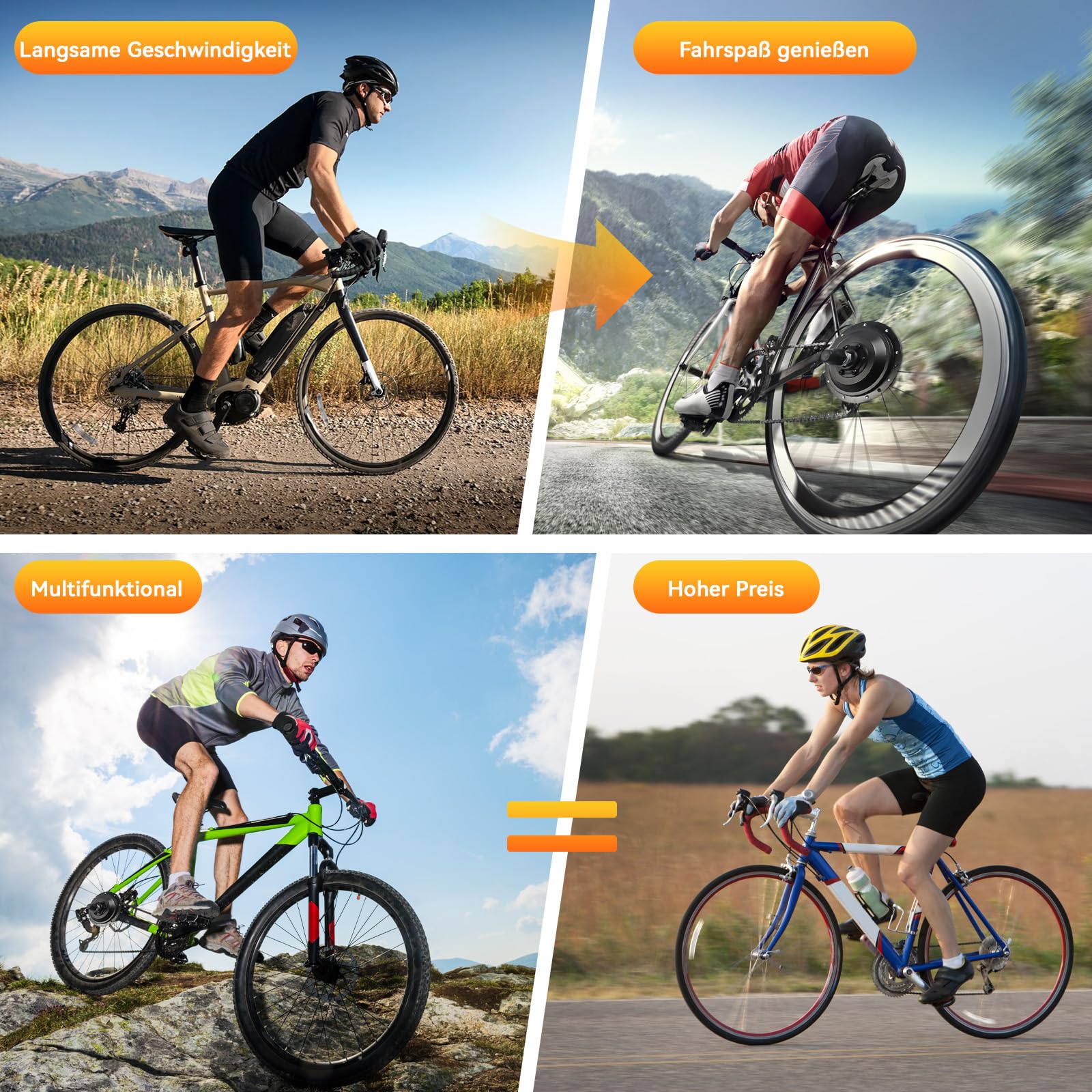 jiumxliu 20 Zoll 36V Ebike Umbausatz 250W Elektrofahrrad Umbausatz Heckmotor Elektrofahrrad Conversion Kit 30km/h, 5-Stufen PAS, Tempomat, LCD-Display, Controller-Paket, für Scheiben-/V-Bremse - Image 3