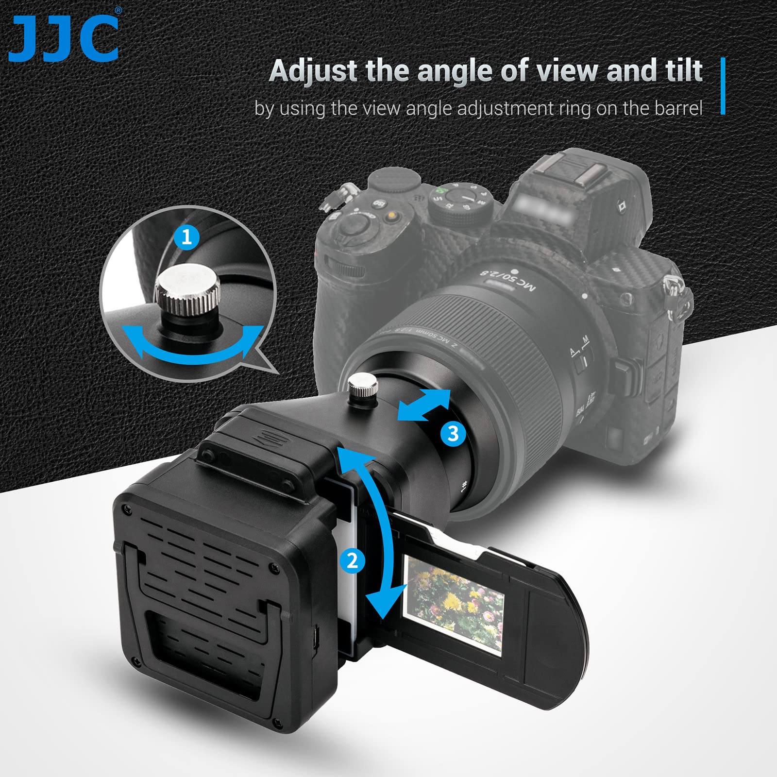 JJC 35mm Film Negativ Scanner, Film Digitalisierungsadapter Mit LED Beleuchtungsset, Dia und Filmhalter Zum Kopieren von Negativfilmen, Zubehör für Film und Dia Scanner - Image 9