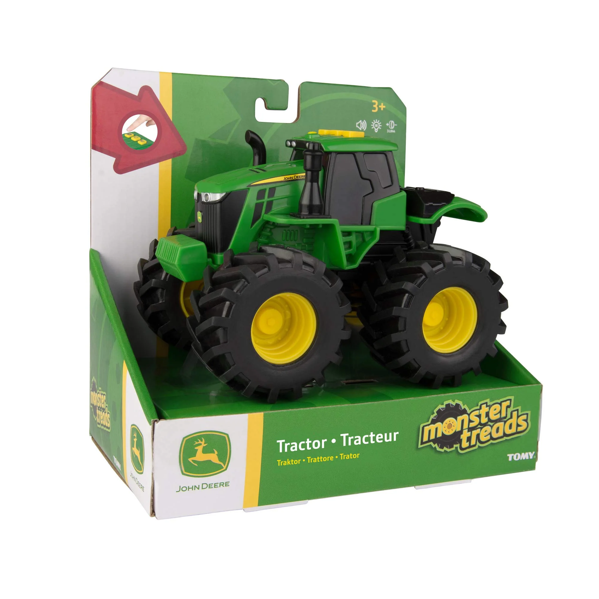John Deere 46656 Traktor, Monster Treads mit Licht & Sound in Grün, Spielzeug Traktor mit Licht und Sound Effekten, Zum Spielen und Sammeln, Geschenke für Kinder, Spielzeug für Kinder ab 3 Jahren - Image 2