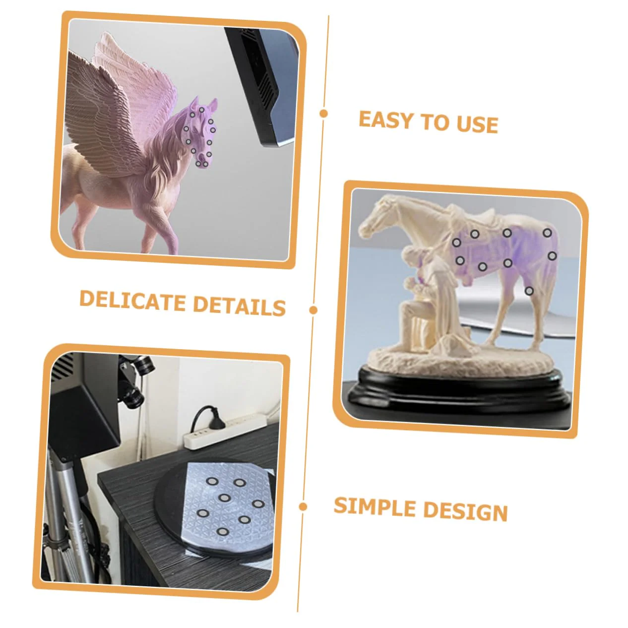 jojofuny 15 Blatt Scanner Reflektionsfolienaufkleber Scan Reflektionsmarker Reflektionsfolie Punktscanner Markierungspunkte Referenzpunkte Zum Scannen des Haustier 3D Zubehörs - Image 15