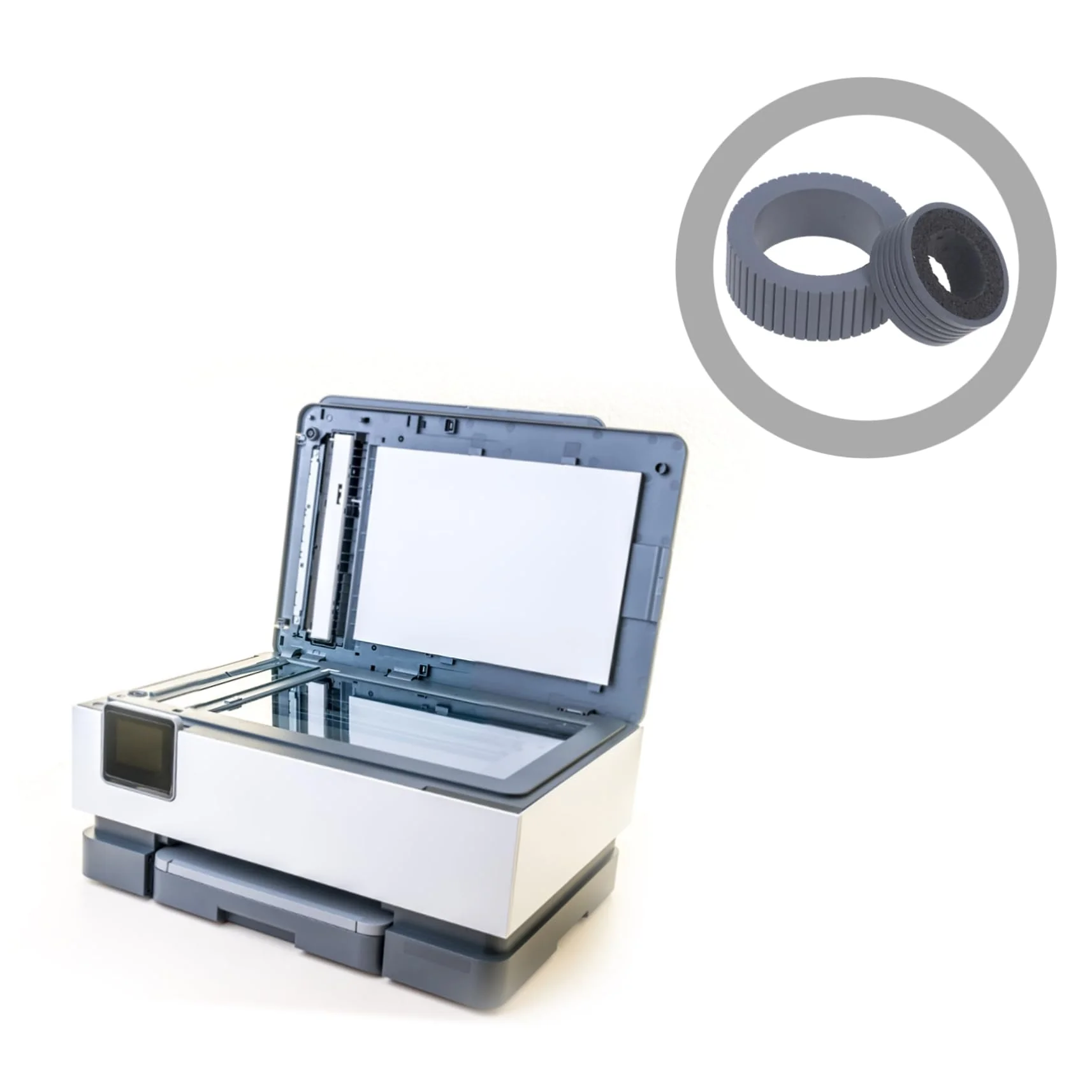 jojofuny 4 Stück Scannerzubehör Roller-Pager-Zubehör Scanner-Pager Austausch von Scannerteilen Zubehör für Scanner-Rollenpager Pager-Ersatz Scanner-Roller-Pager- Grey