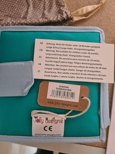 Jolly Designs – Mini Quiet Book Sonnenschein – Montessori Spielzeug ab 18 Monaten – Motorik & Kreativität fördern – Busy Book aus Filz – Handgefertigtes Filzbuch – Perfekt für unterwegs & Reisen - Image 9