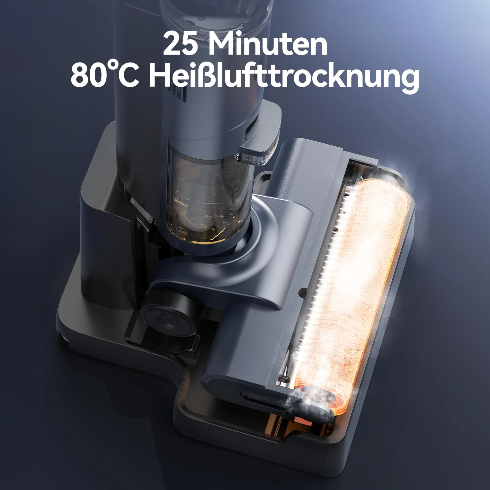 JONR ED12 Pro Nass Trockensauger Akku, Kabelloser Saugwischer, Dreikantenreinigung, Heißwasser-Selbstreinigung Heißluft-Trocknung, 850mL Wassertank, Anti-Verwirrungs-Haar für Hartböden, Tierhaare - Image 7