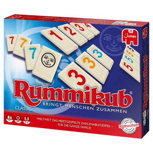 Jumbo Spiele Original Rummikub Classic - der Spieleklassiker unter den Gesellschaftsspielen - für Erwachsene und Kinder ab 7 Jahren JUM17571 Mehrfarbig 2,7 x 3,7 cm - Image 2