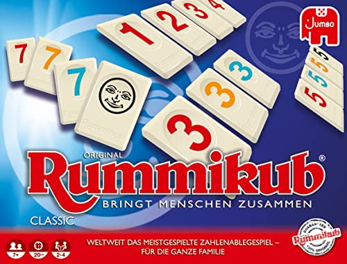 Jumbo Spiele Original Rummikub Classic - der Spieleklassiker unter den Gesellschaftsspielen - für Erwachsene und Kinder ab 7 Jahren JUM17571 Mehrfarbig 2,7 x 3,7 cm - Image 7
