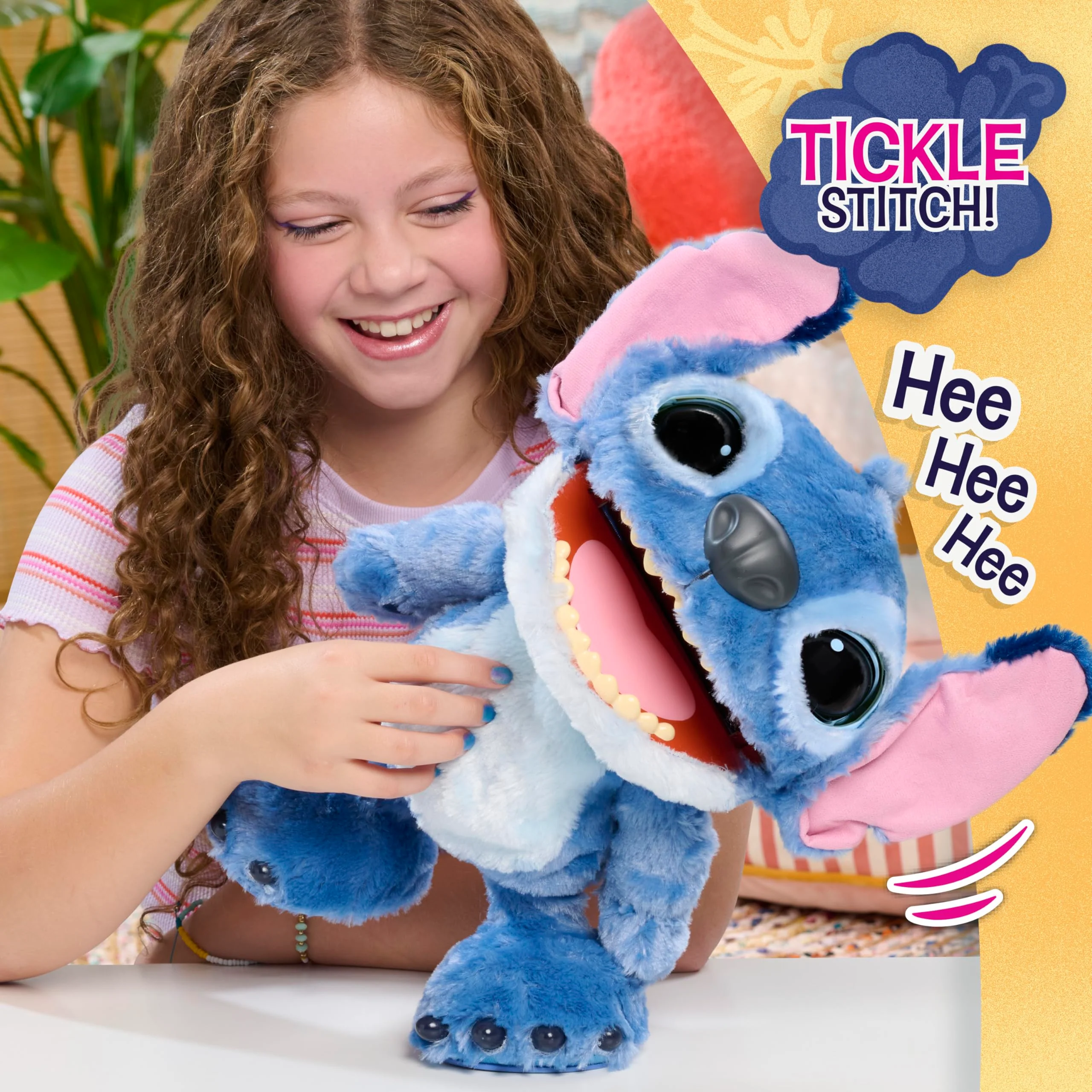 Just Play Disney Ultimate Stitch – Funktionsplüschtier, 100+ Geräusche und Reaktionen, ab 3 Jahre, 43cm, interaktiv, Kuscheltier - Image 6
